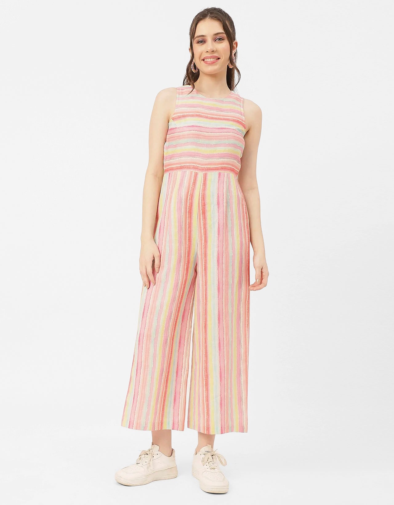 Casual Printed Cotton Summer Fashion Jumpsuit