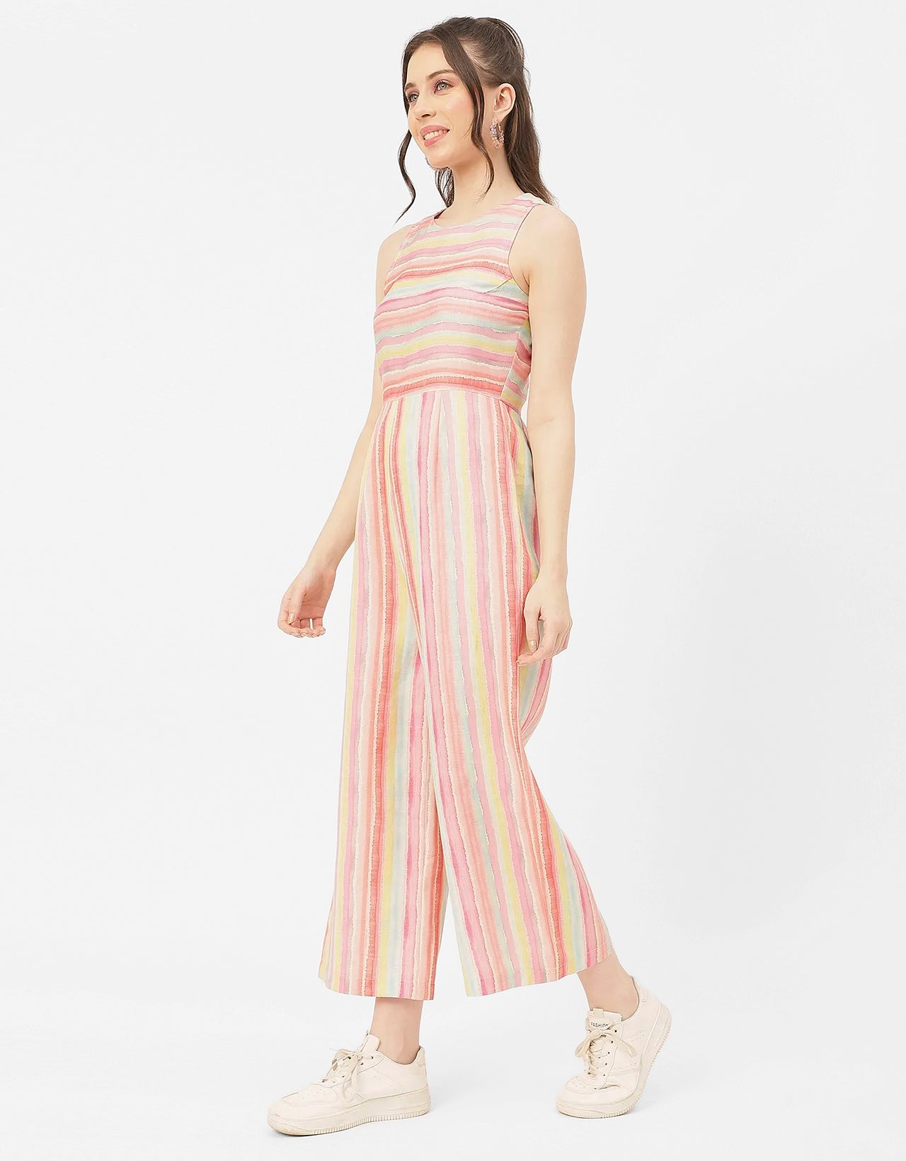 Casual Printed Cotton Summer Fashion Jumpsuit