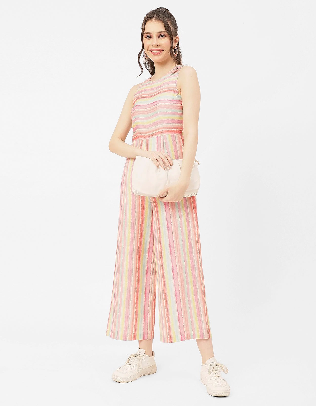 Casual Printed Cotton Summer Fashion Jumpsuit