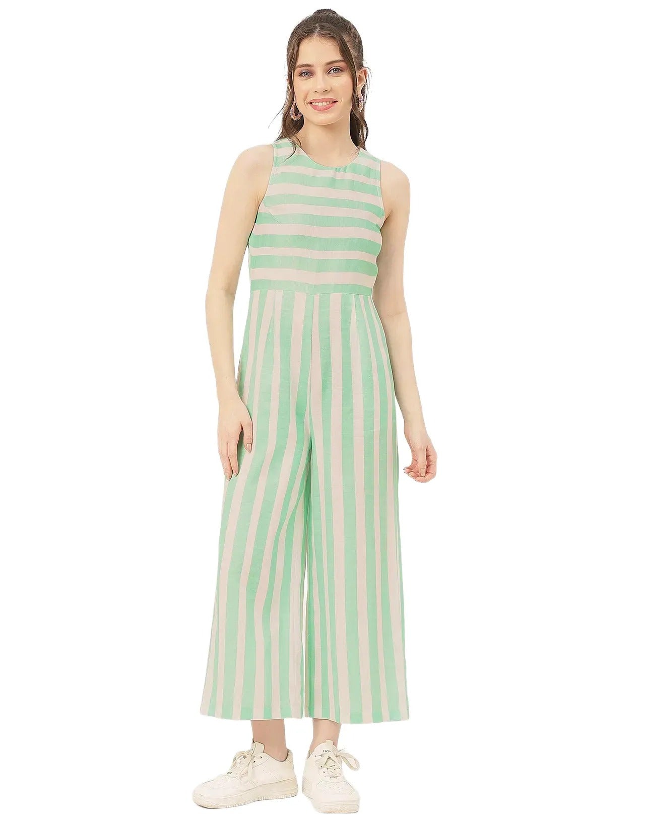 Casual Printed Cotton Summer Fashion Jumpsuit