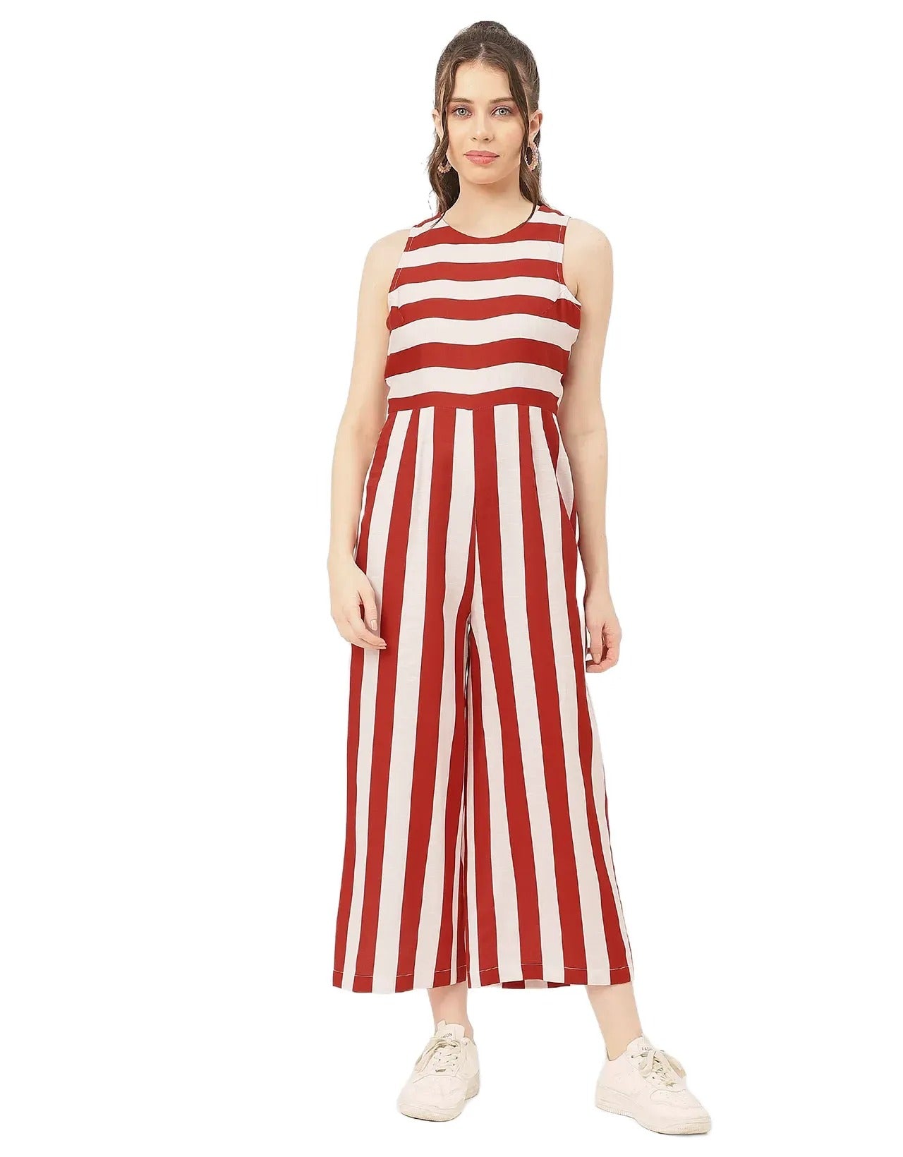 Casual Printed Cotton Summer Fashion Jumpsuit
