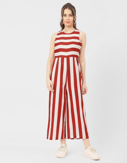Casual Printed Cotton Summer Fashion Jumpsuit