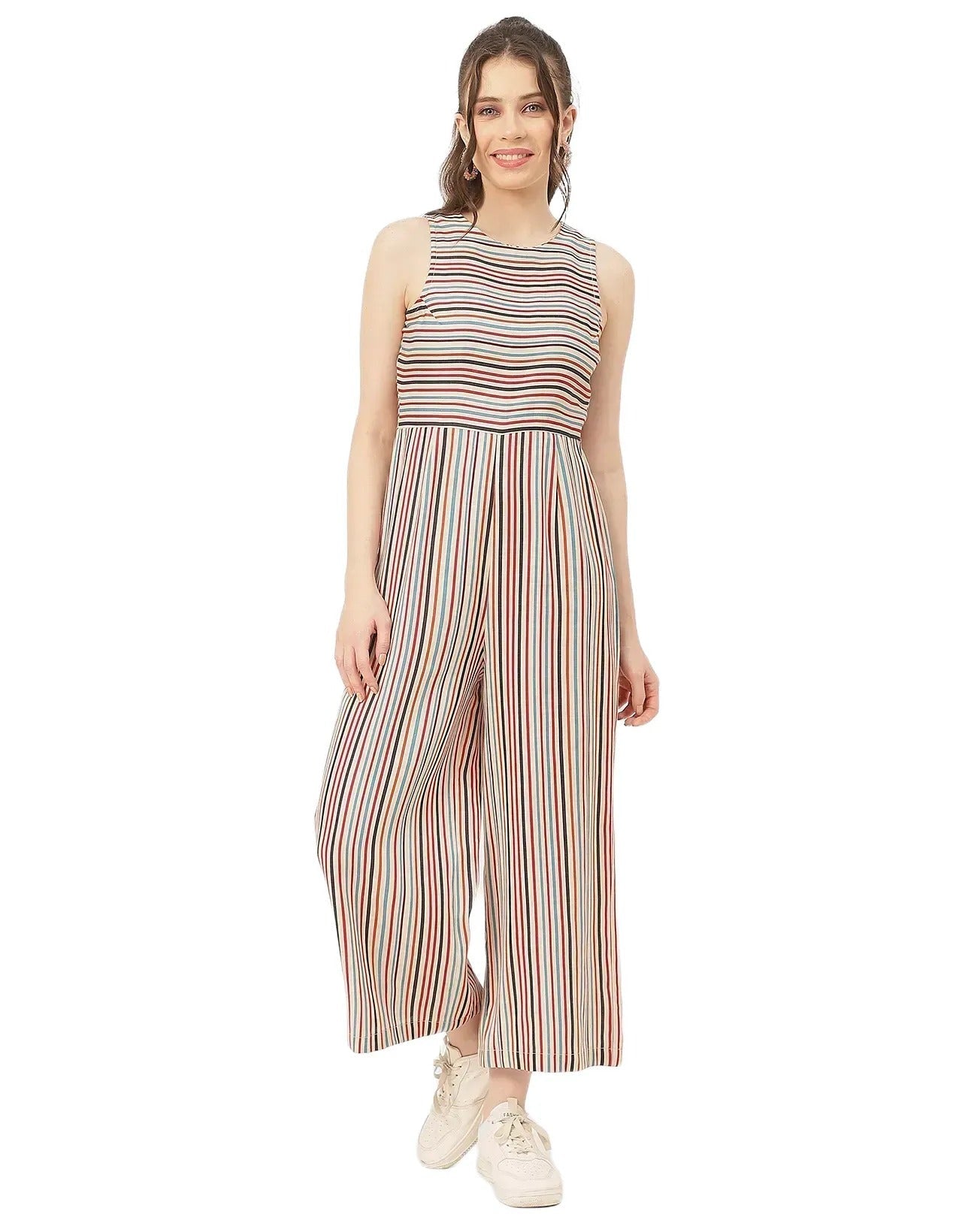Casual Printed Cotton Summer Fashion Jumpsuit