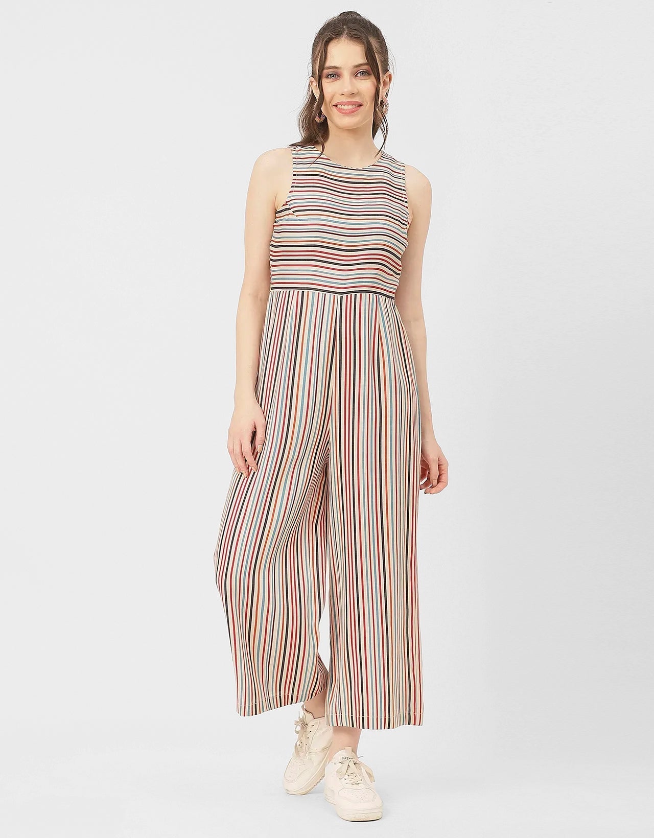 Casual Printed Cotton Summer Fashion Jumpsuit