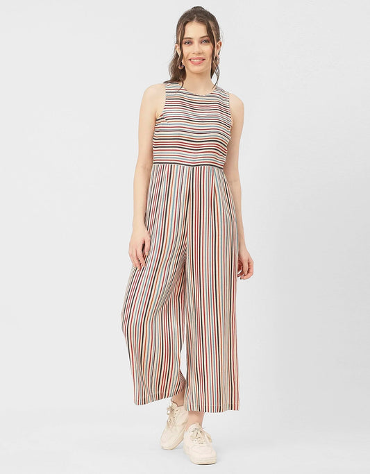 Casual Printed Cotton Summer Fashion Jumpsuit
