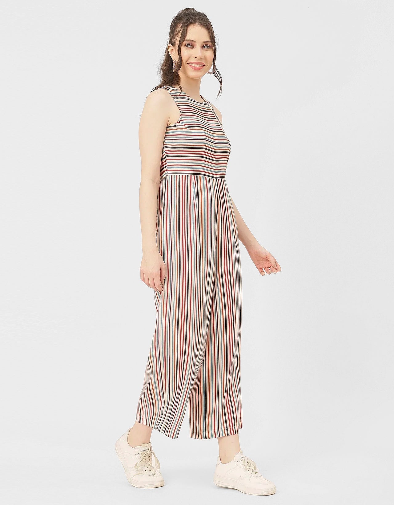Casual Printed Cotton Summer Fashion Jumpsuit