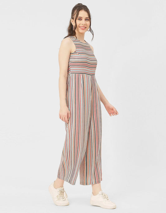 Casual Printed Cotton Summer Fashion Jumpsuit