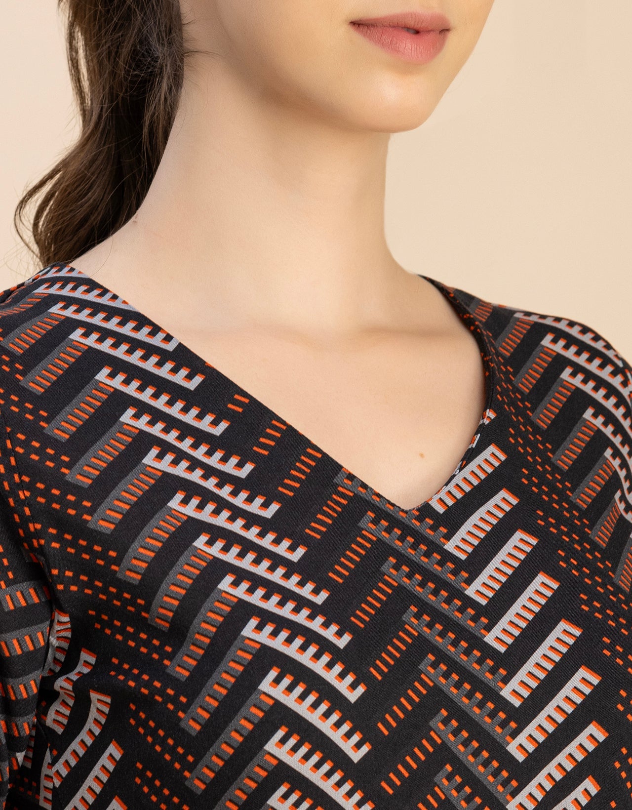 Short Sleeve Full Leg Printed Rayon Jumpsuit