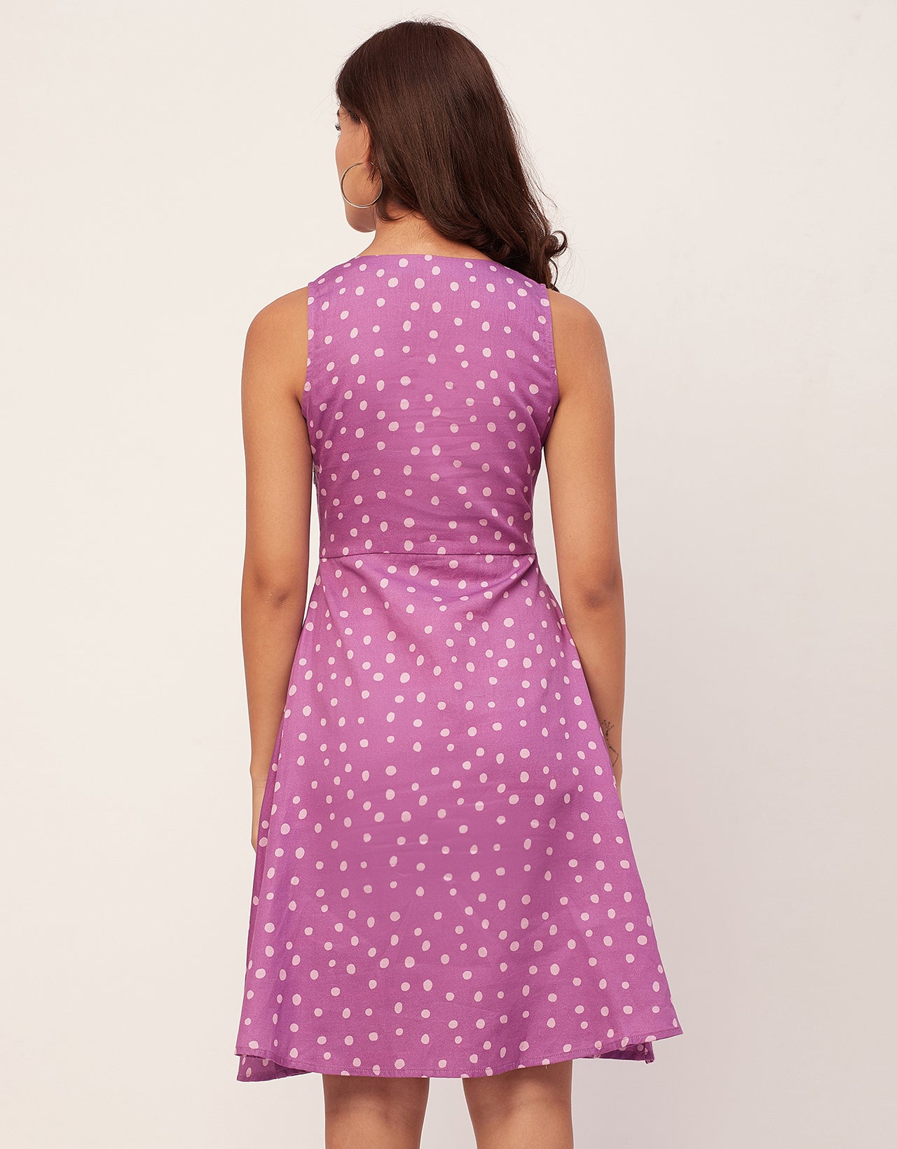 Printed Cotton Fit And Flare Dress - Summer Dress