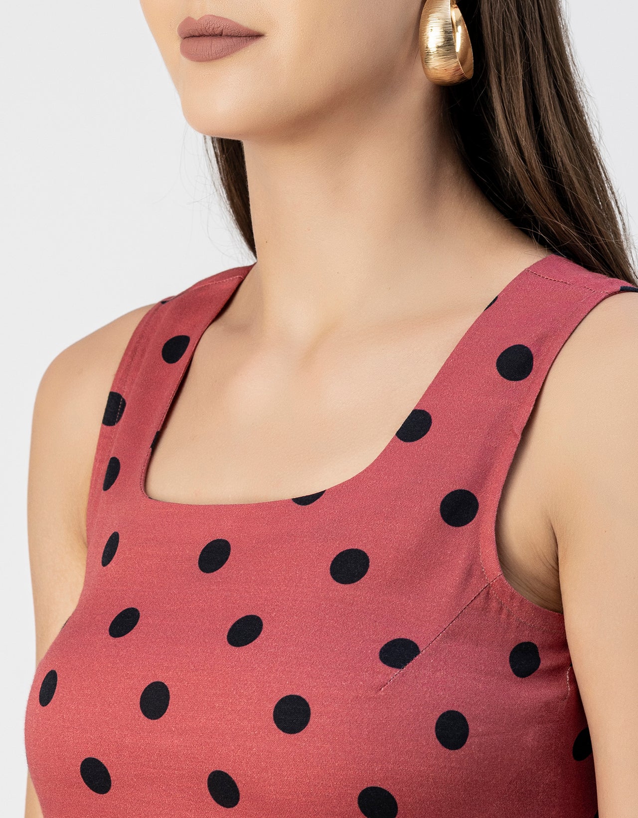 Printed Cotton Fit And Flare Dress - Summer Dress