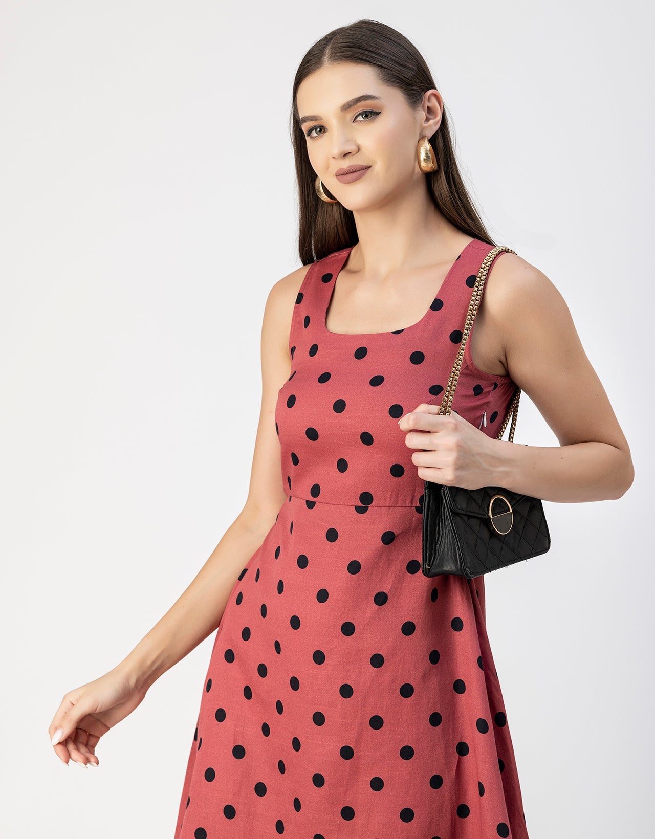 Printed Cotton Fit And Flare Dress - Summer Dress