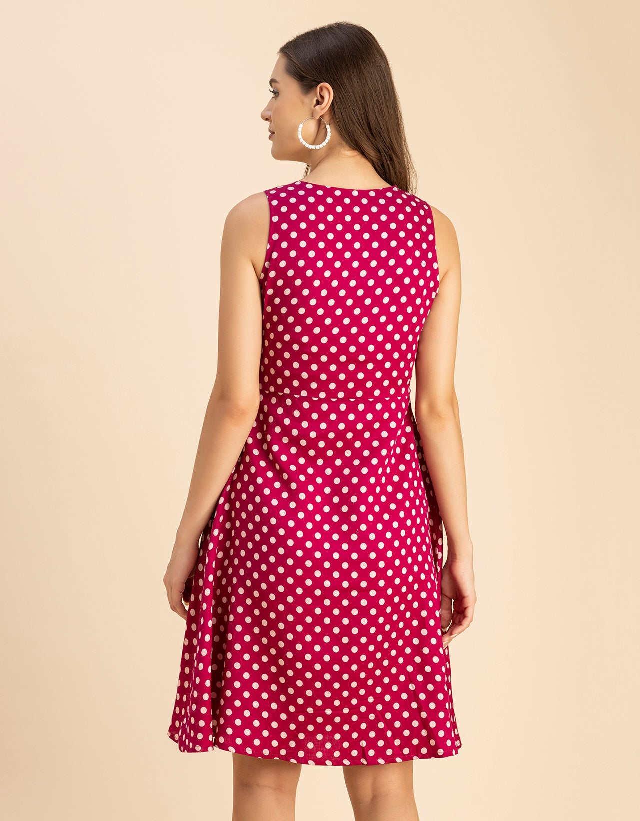 Printed Cotton Fit And Flare Dress - Summer Dress