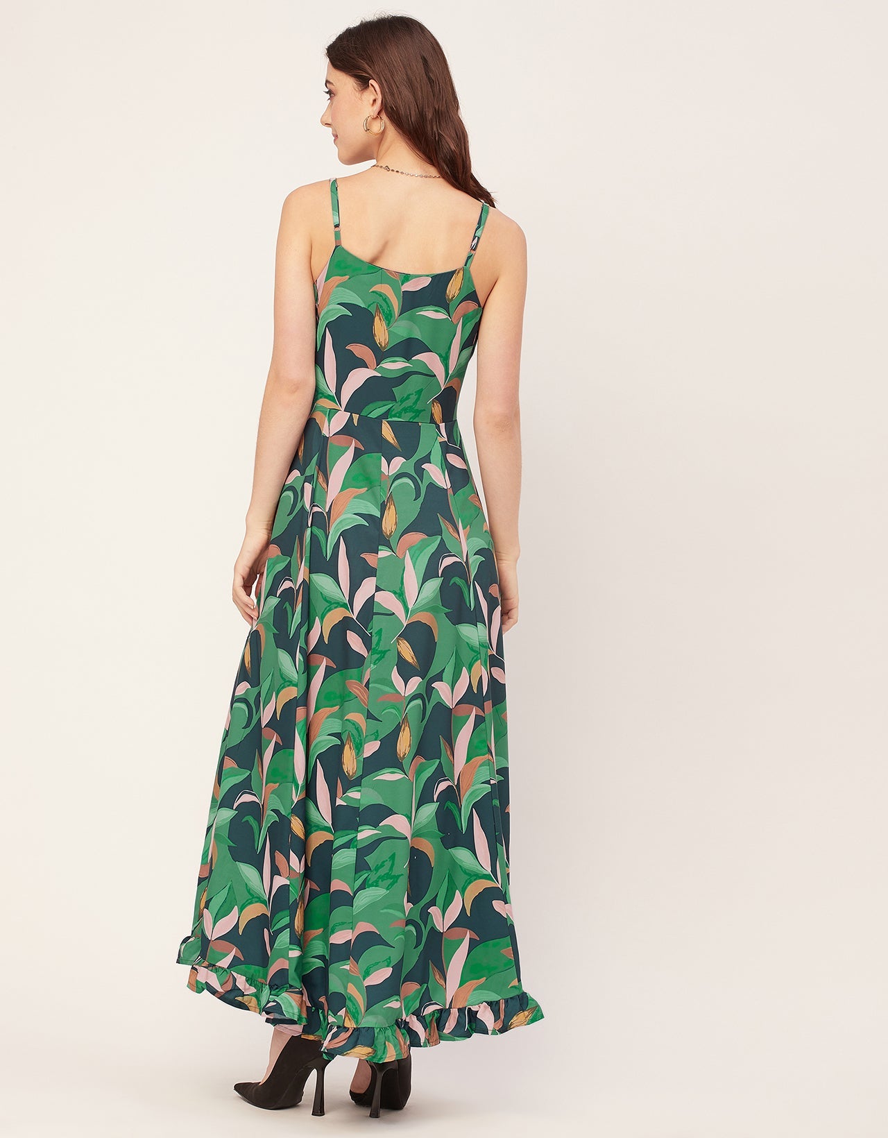 Sleeveless Sweetheart Neck Printed Dress
