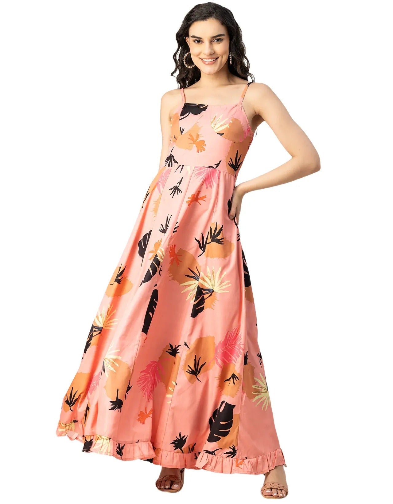 Sleeveless Sweetheart Neck Printed Dress