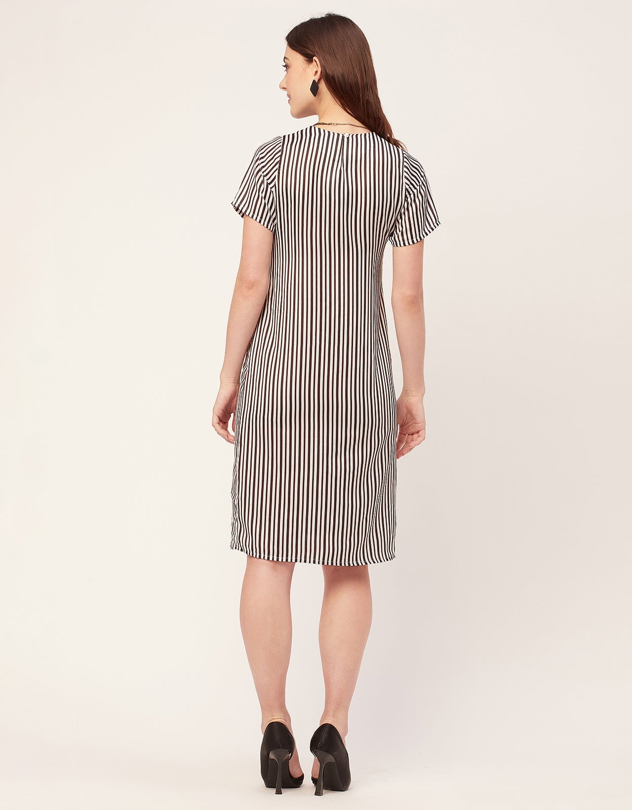 Short Sleeve Round Neck Printed Dress