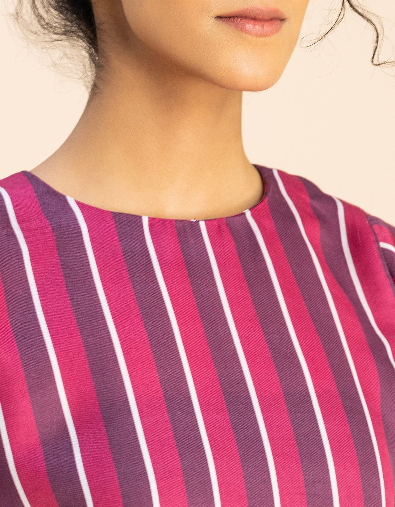 Short Sleeve Round Neck Printed Dress