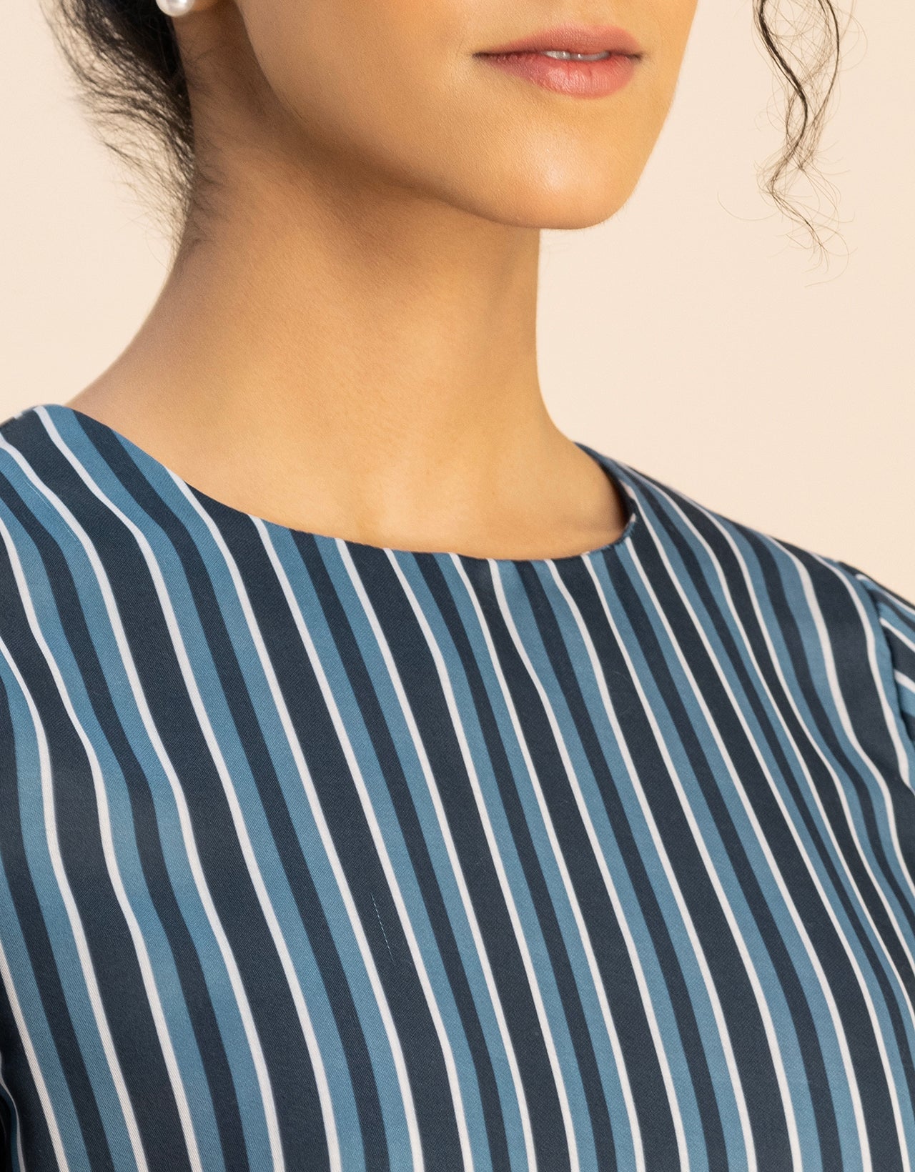 Short Sleeve Round Neck Printed Dress
