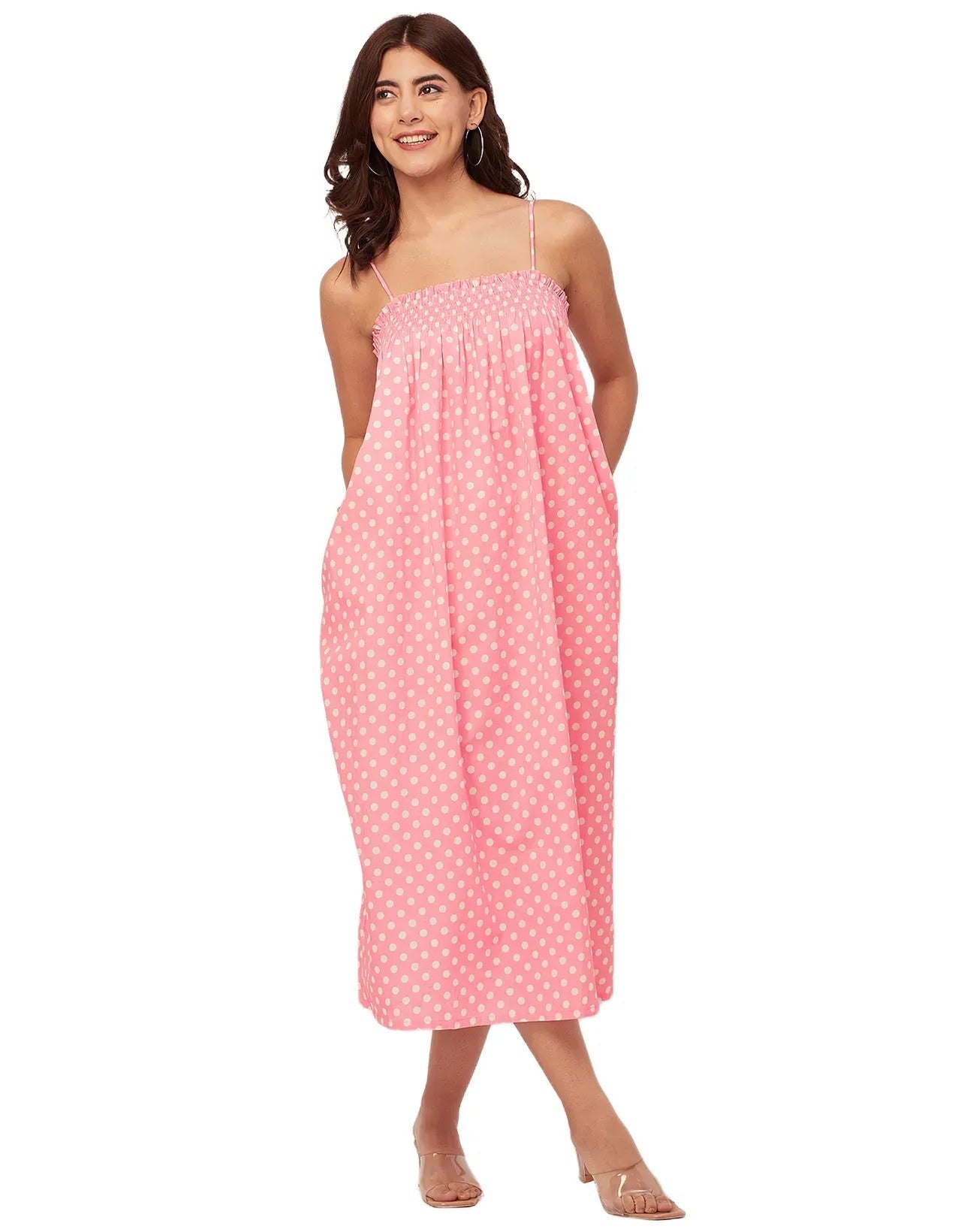 Boho Printed Cotton A-Line Dress - Bohemian Fashion