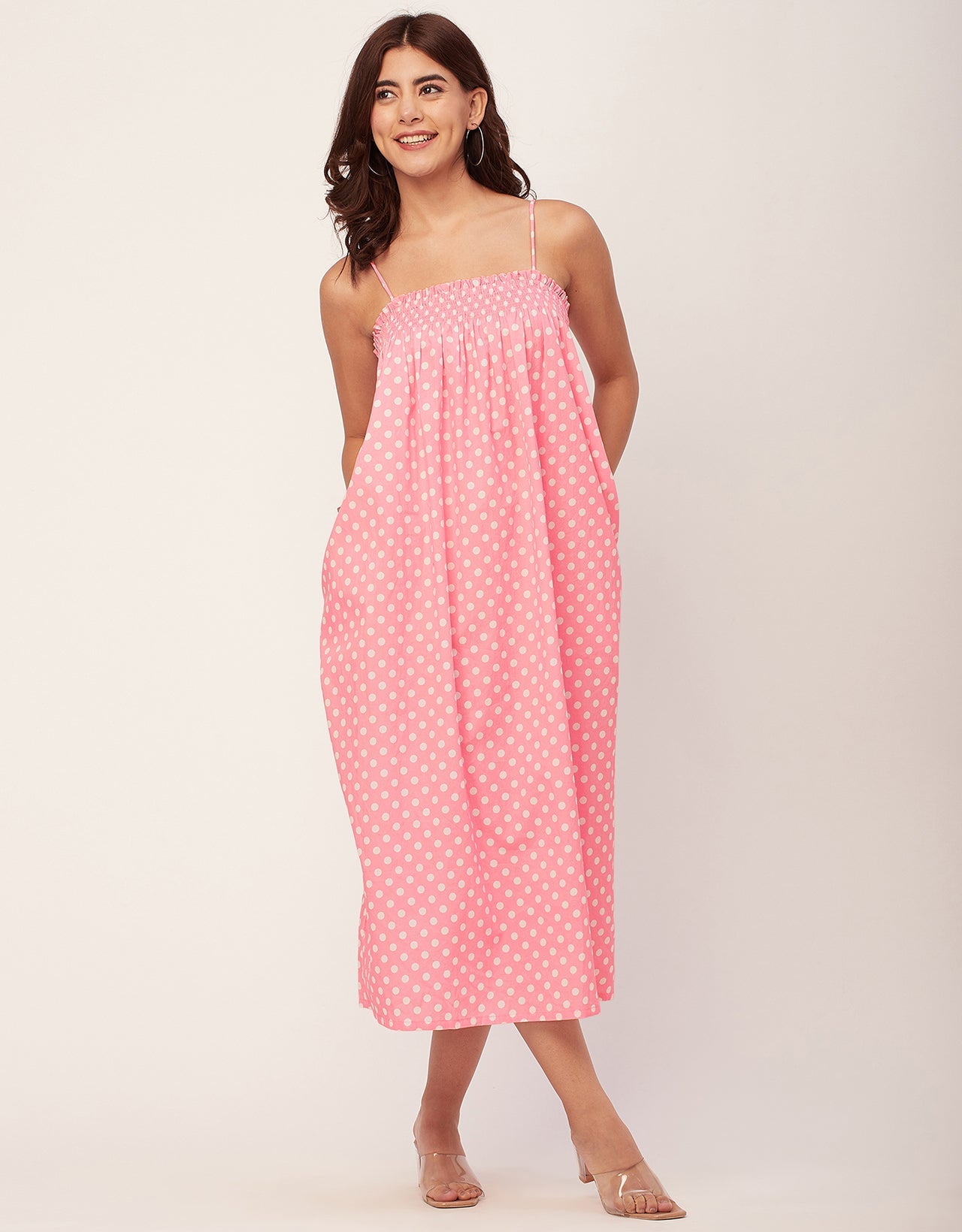 Boho Printed Cotton A-Line Dress - Bohemian Fashion