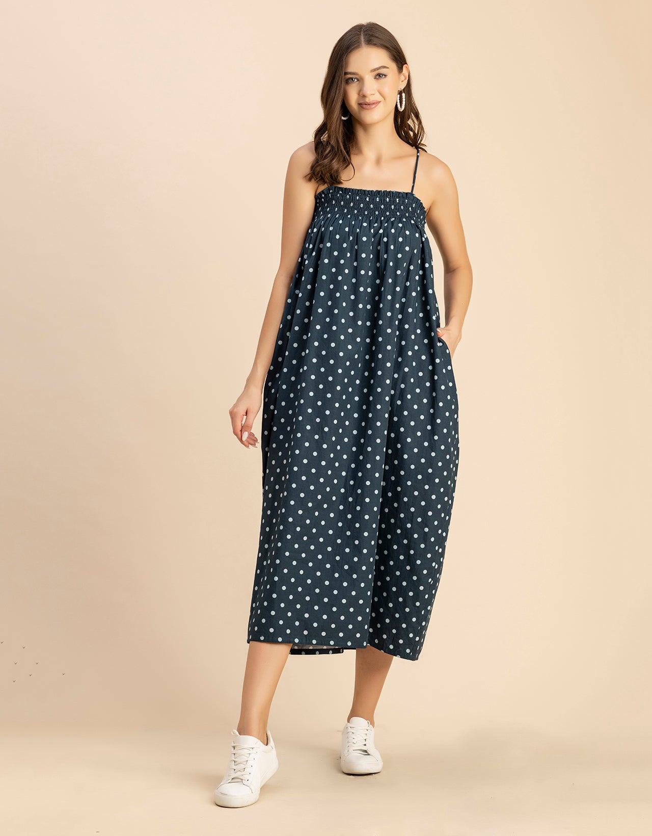 Boho Printed Cotton A-Line Dress - Bohemian Fashion