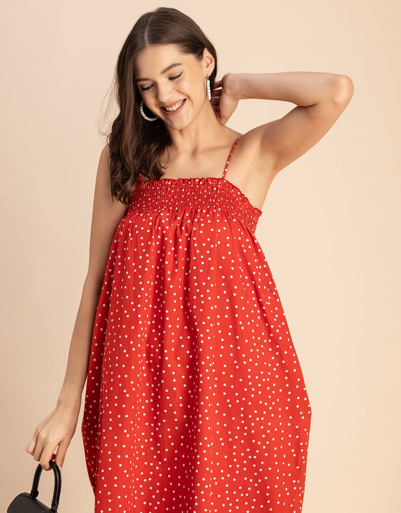 Boho Printed Cotton A-Line Dress - Bohemian Fashion