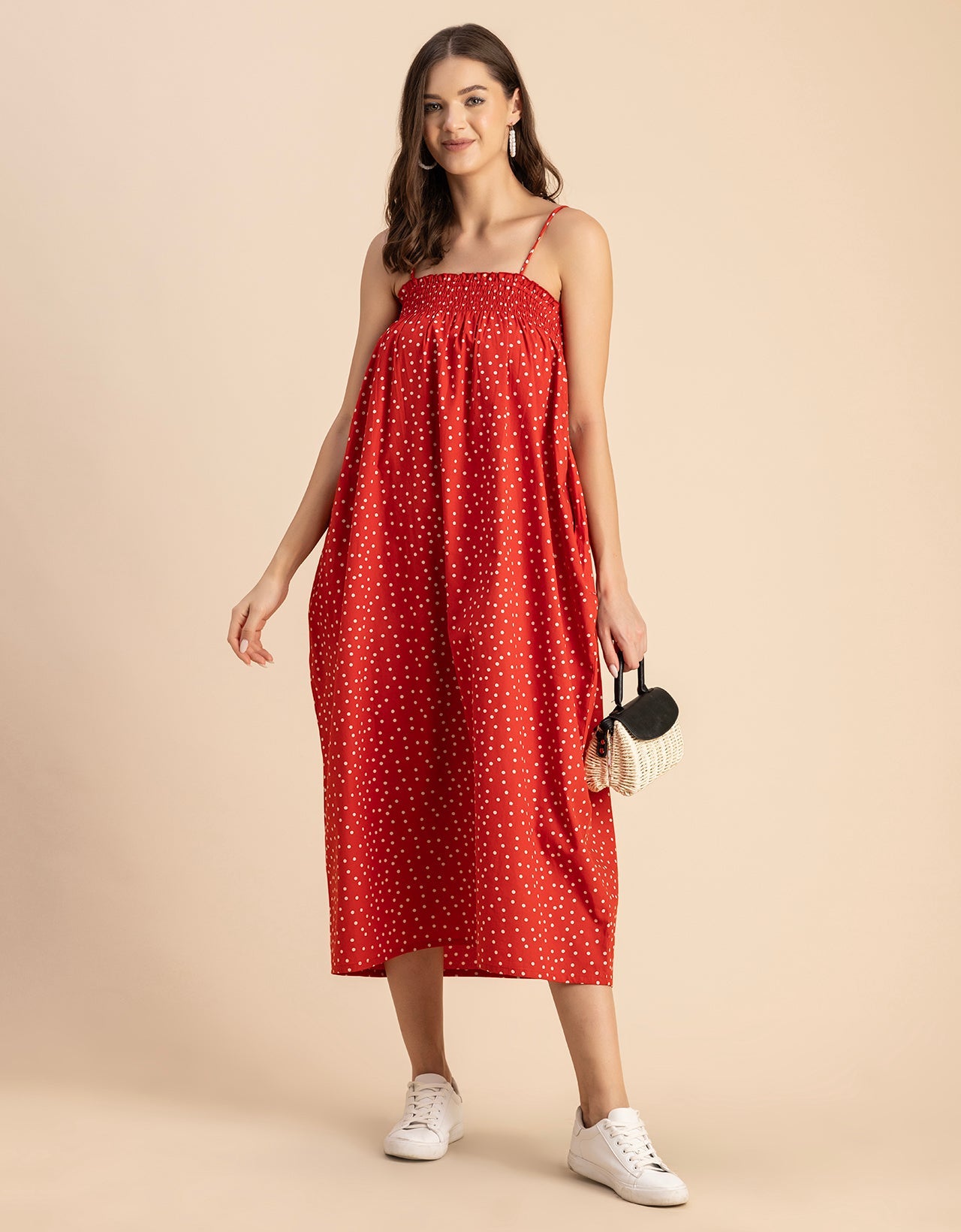 Boho Printed Cotton A-Line Dress - Bohemian Fashion