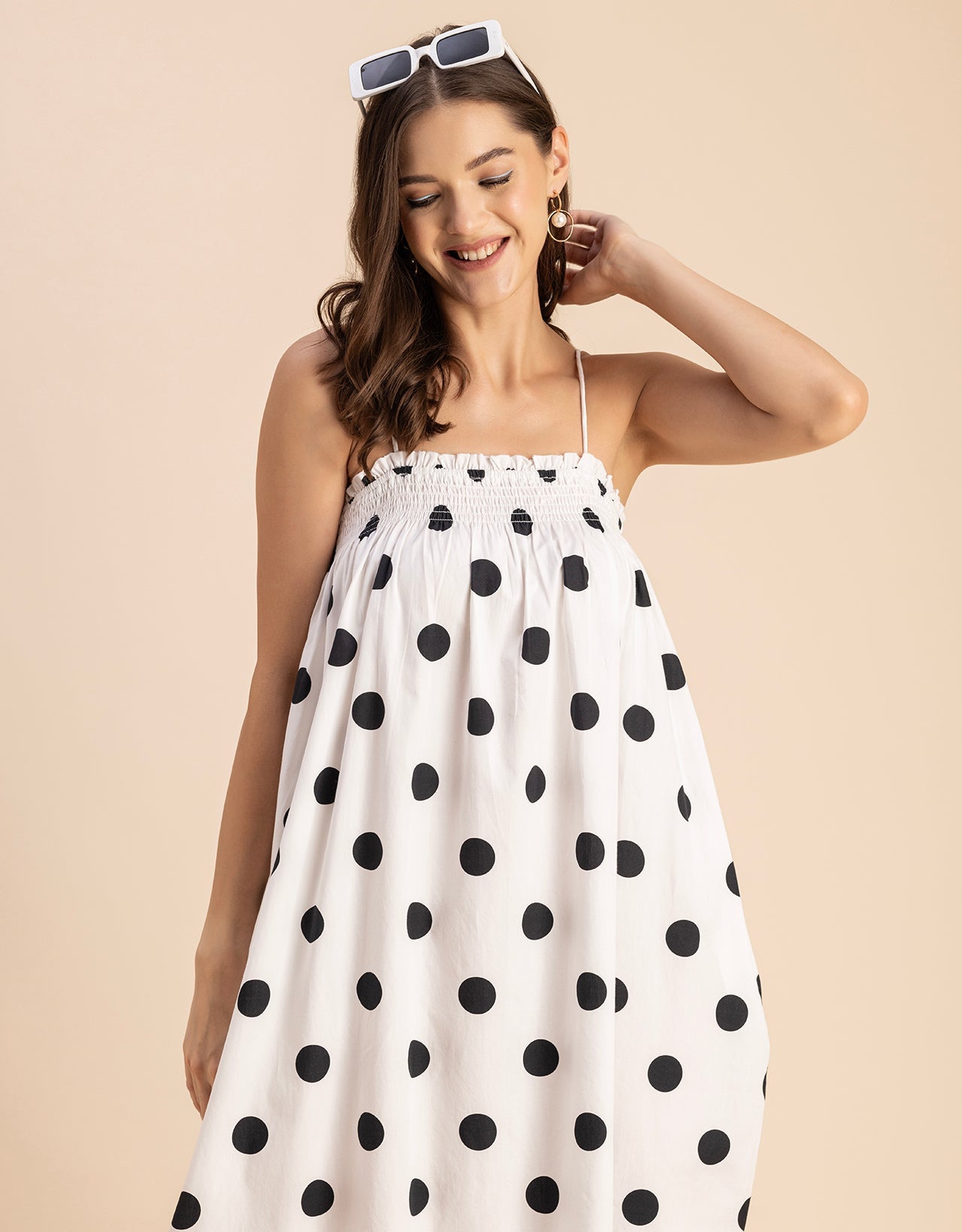Boho Printed Cotton A-Line Dress - Bohemian Fashion