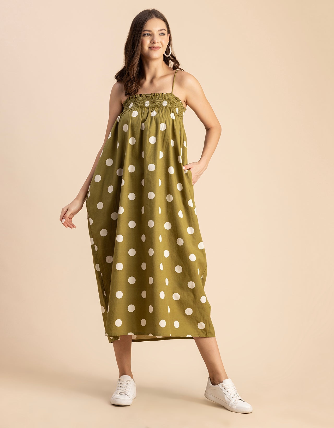 Boho Printed Cotton A-Line Dress - Bohemian Fashion