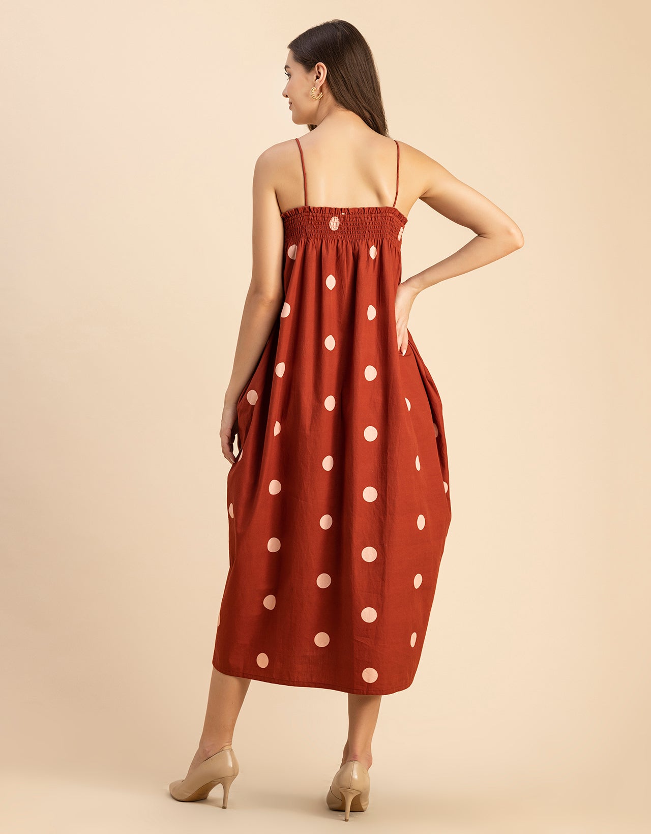 Boho Printed Cotton A-Line Dress - Bohemian Fashion