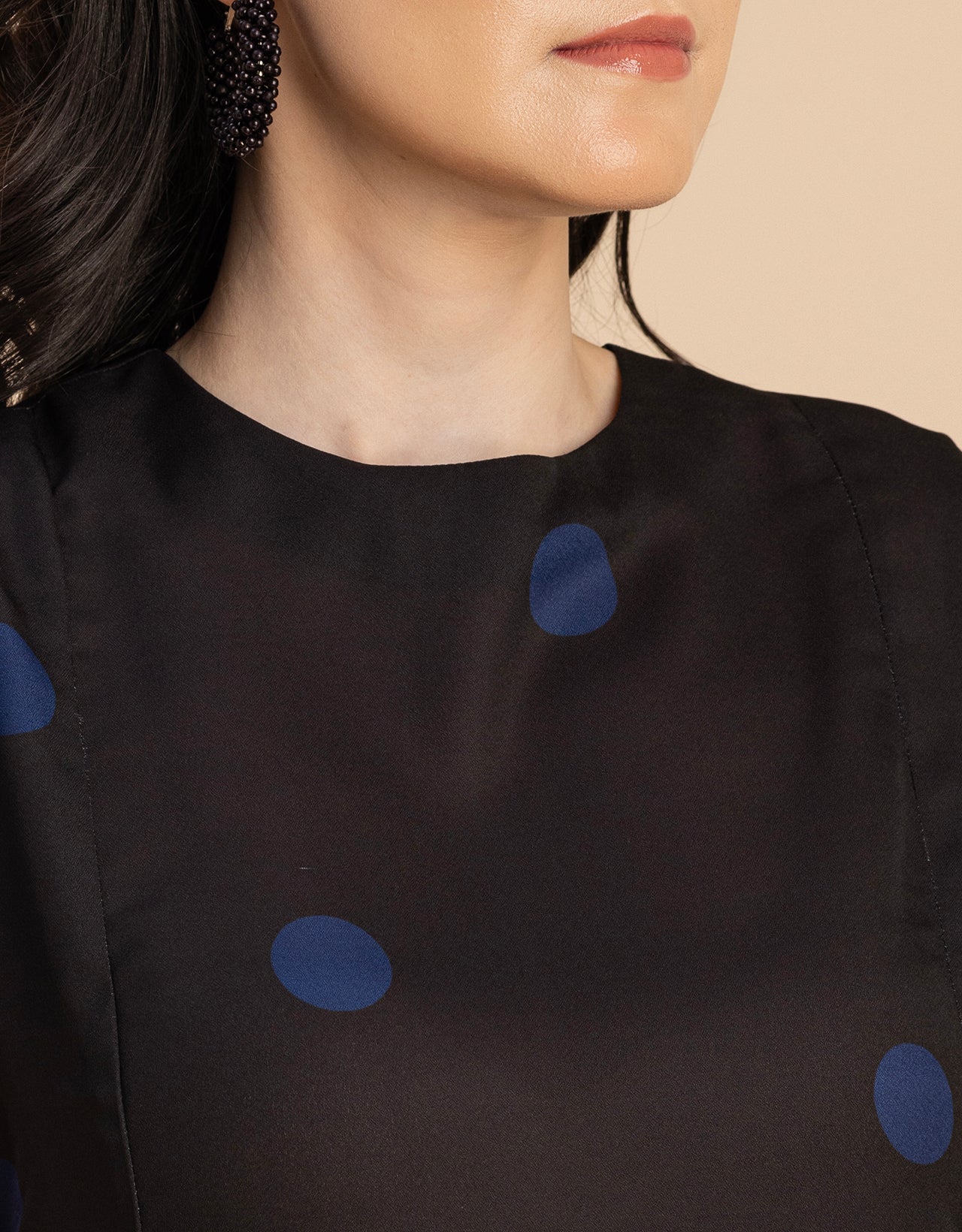 Stylish Printed Georgette Asymmetric Dress