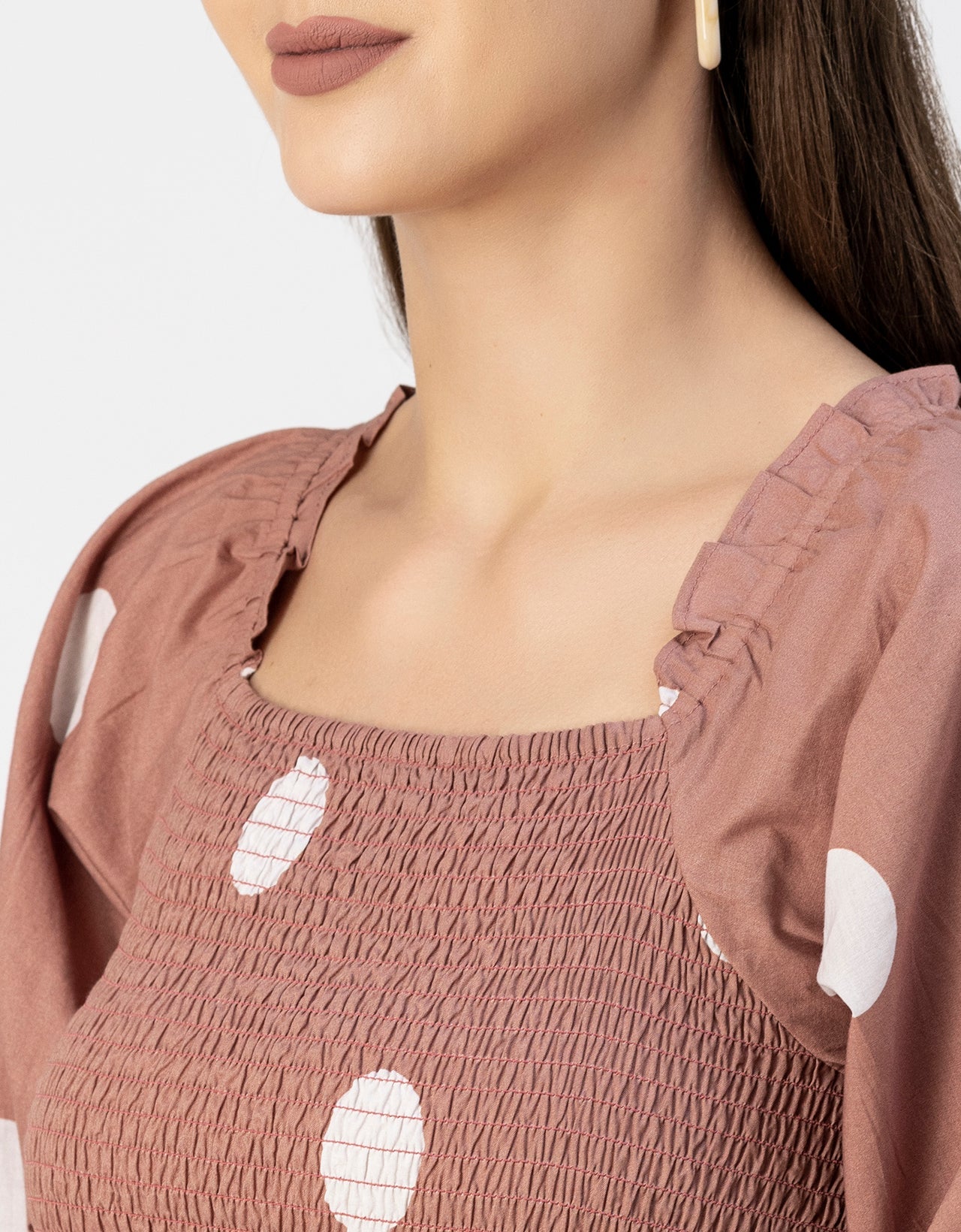 Printed Cotton Fit And Flare Dress - Cute Casual Dress