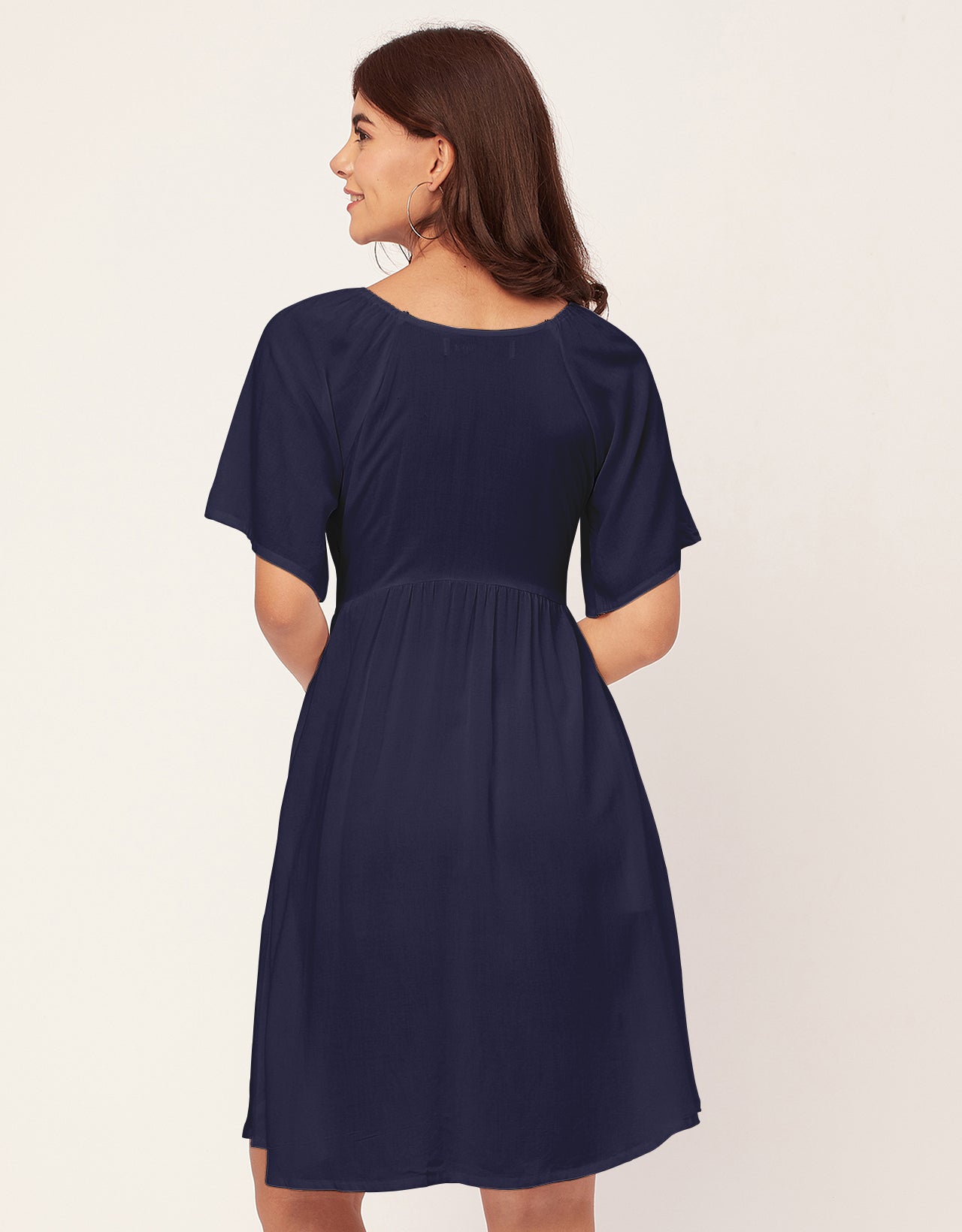 Sweetheart Neck Solid Rayon Flared Dress