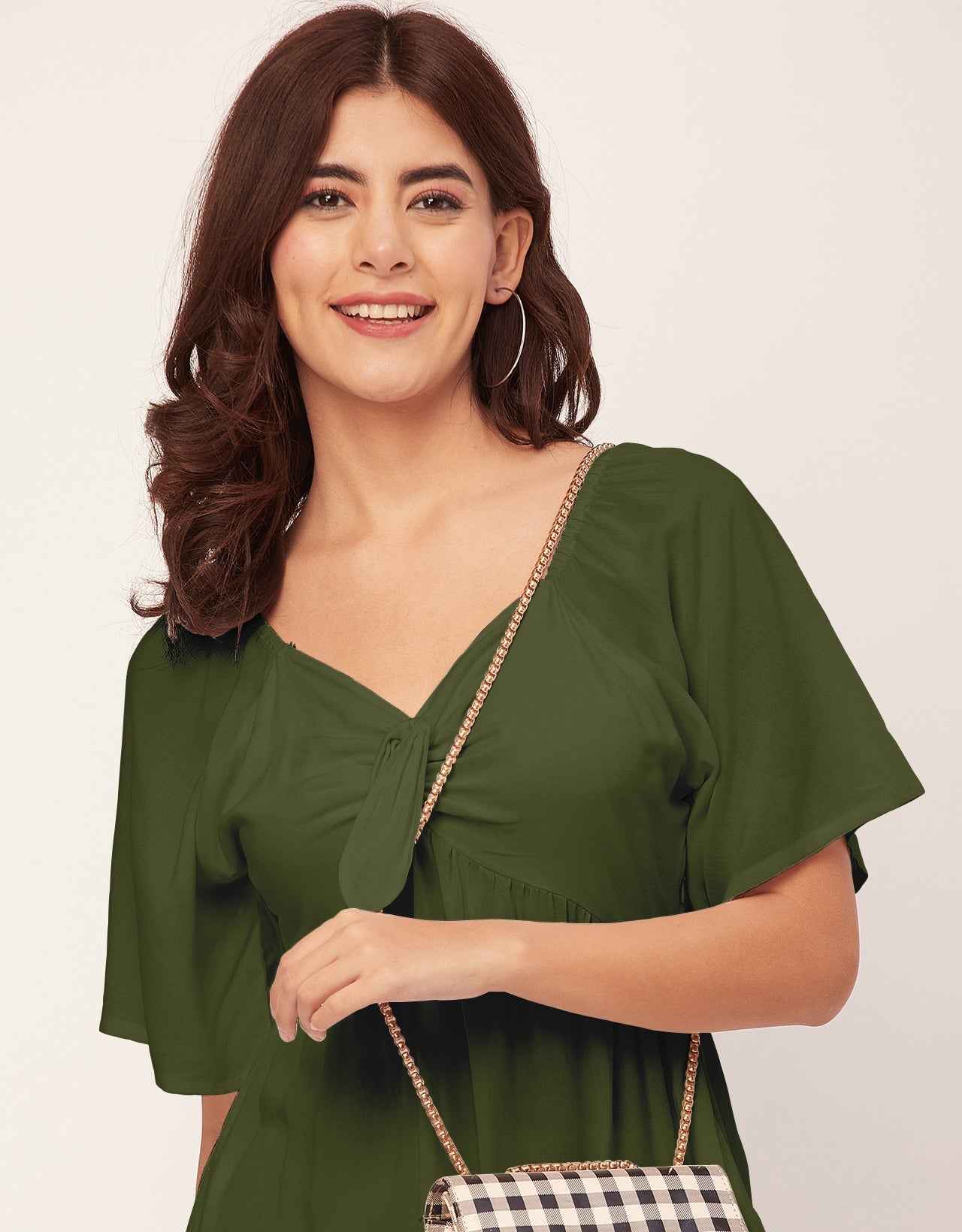 Sweetheart Neck Solid Rayon Flared Dress
