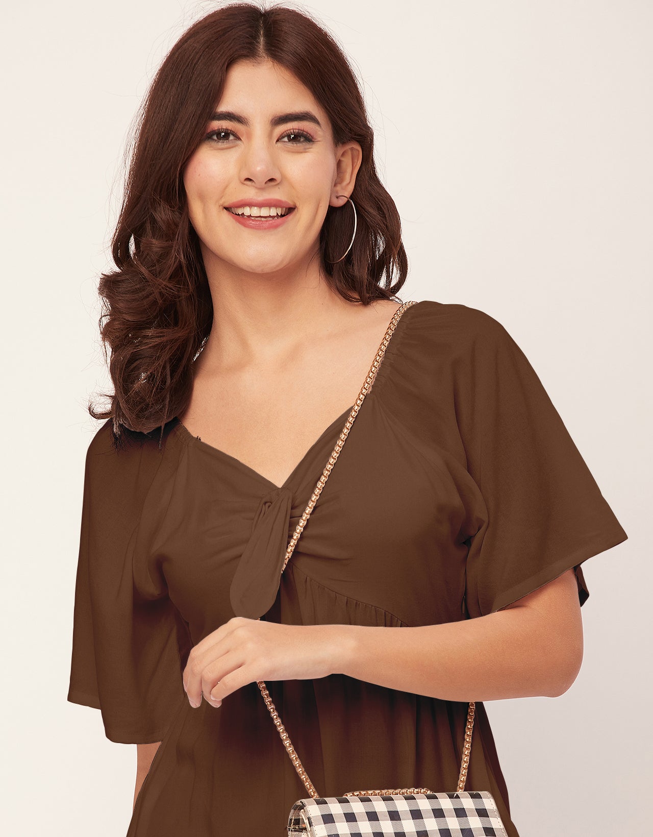 Sweetheart Neck Solid Rayon Flared Dress