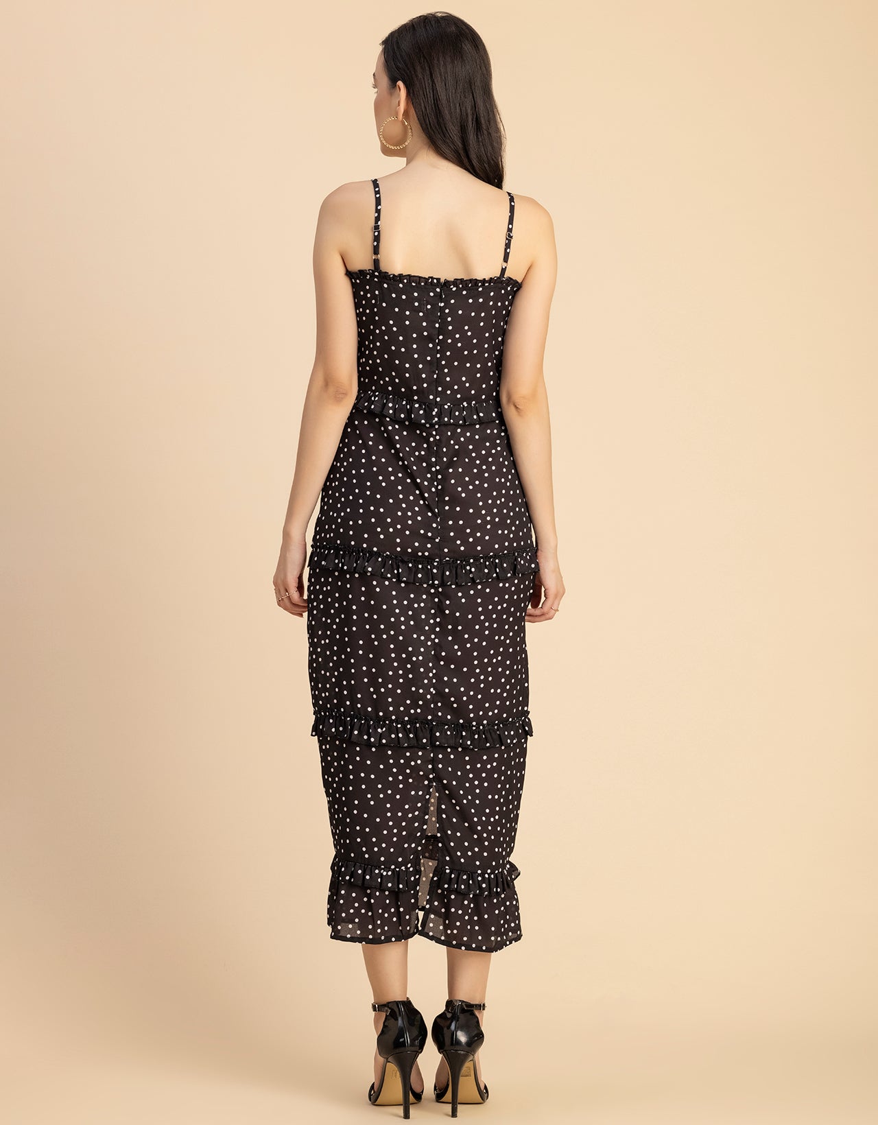 Printed Georgette Bodycon Dress - Elegant Evening Dress
