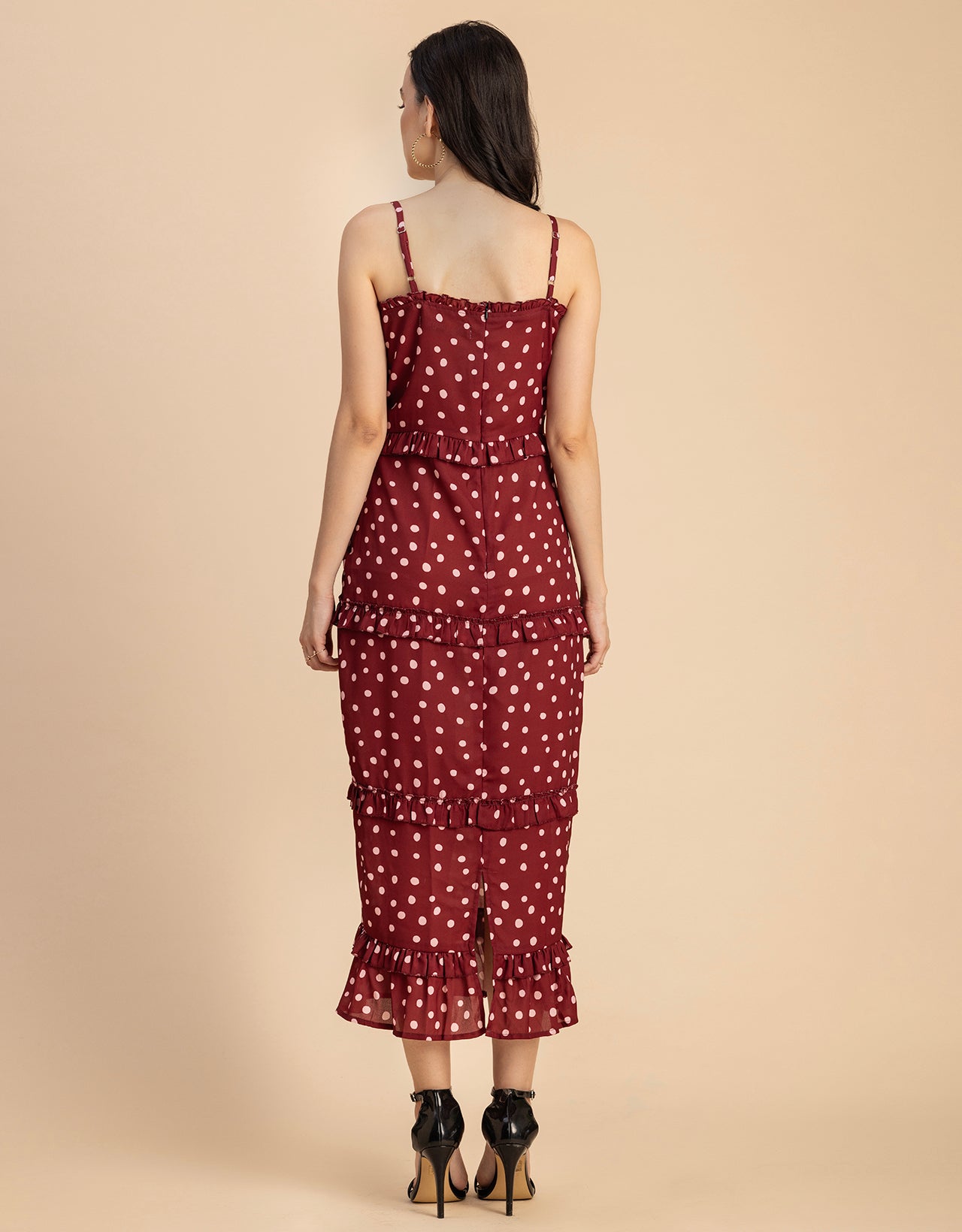 Printed Georgette Bodycon Dress - Elegant Evening Dress