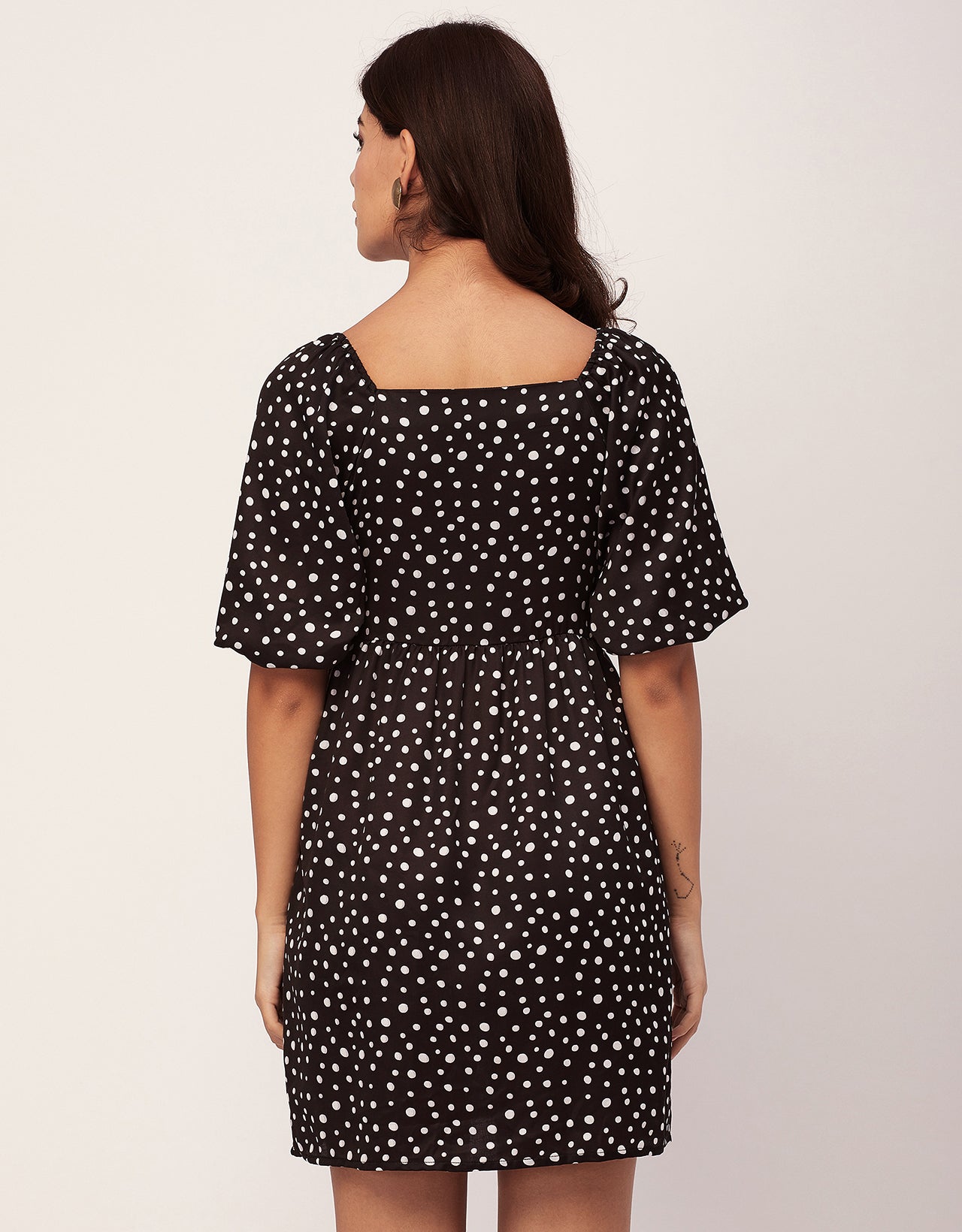 Whimsical Printed Sleeve Shift Dress - Playful Day Dress