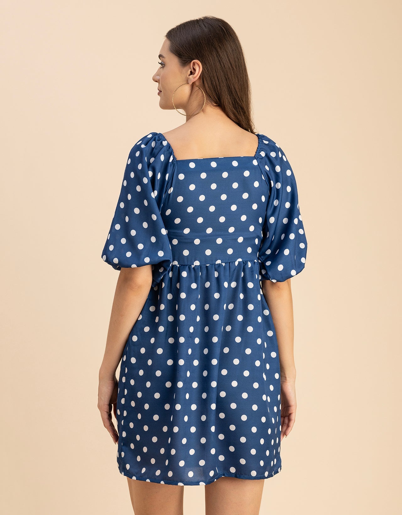 Whimsical Printed Sleeve Shift Dress - Playful Day Dress