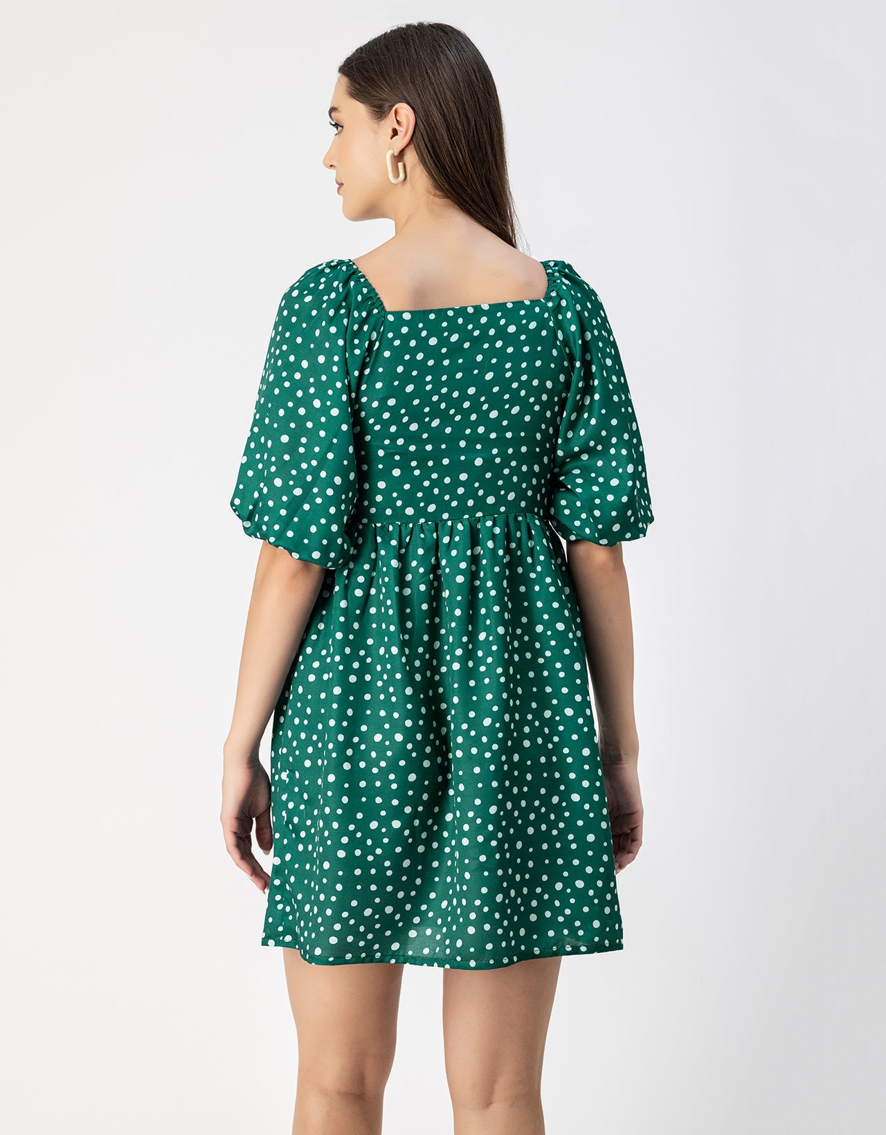 Whimsical Printed Sleeve Shift Dress - Playful Day Dress