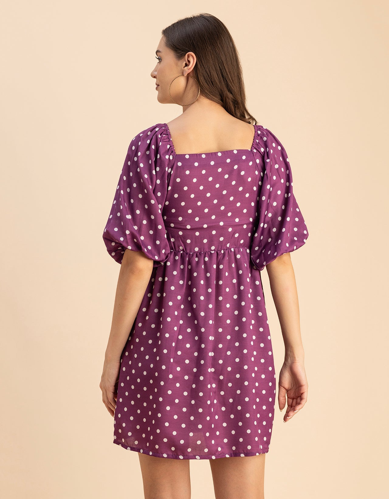 Whimsical Printed Sleeve Shift Dress - Playful Day Dress