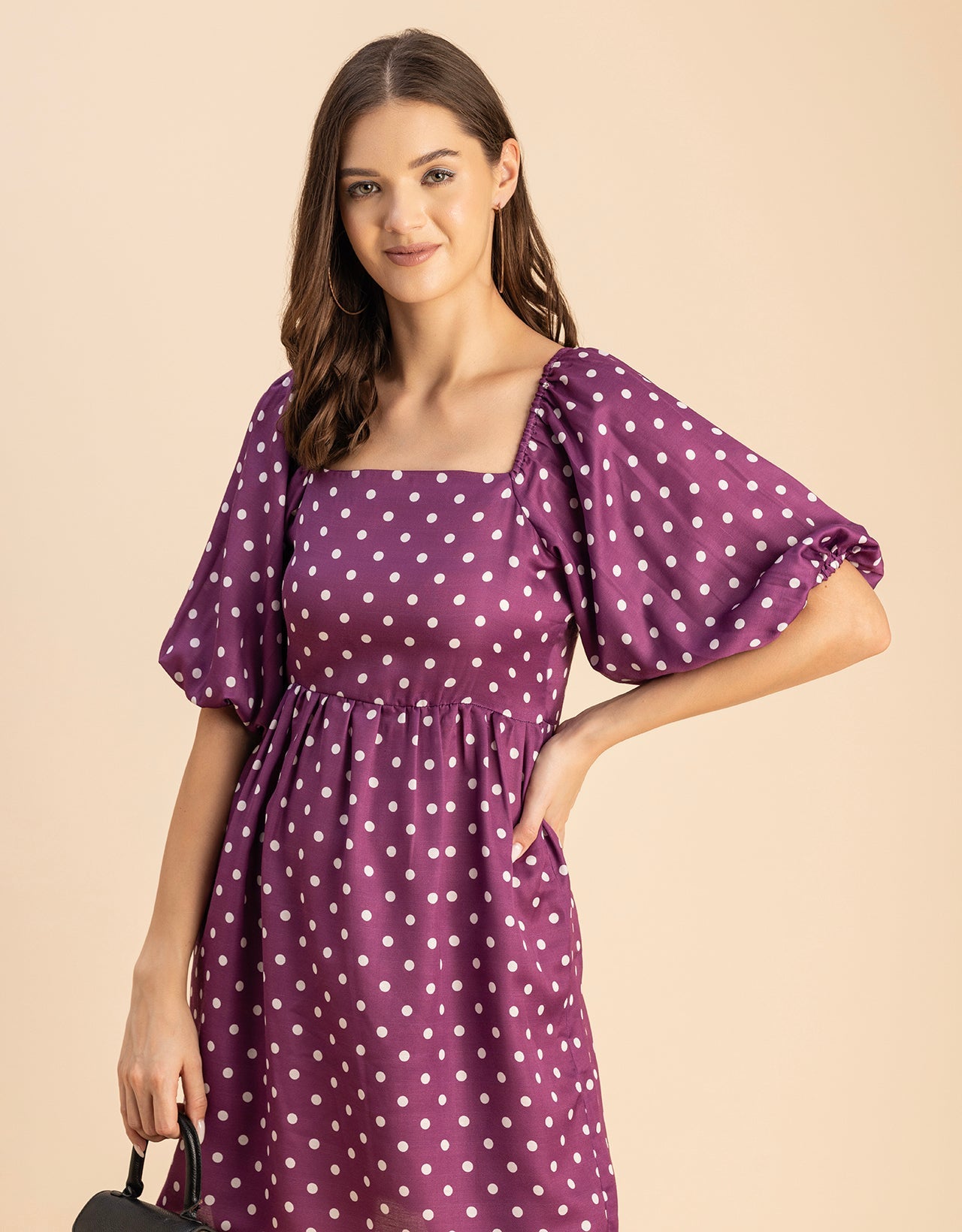 Whimsical Printed Sleeve Shift Dress - Playful Day Dress