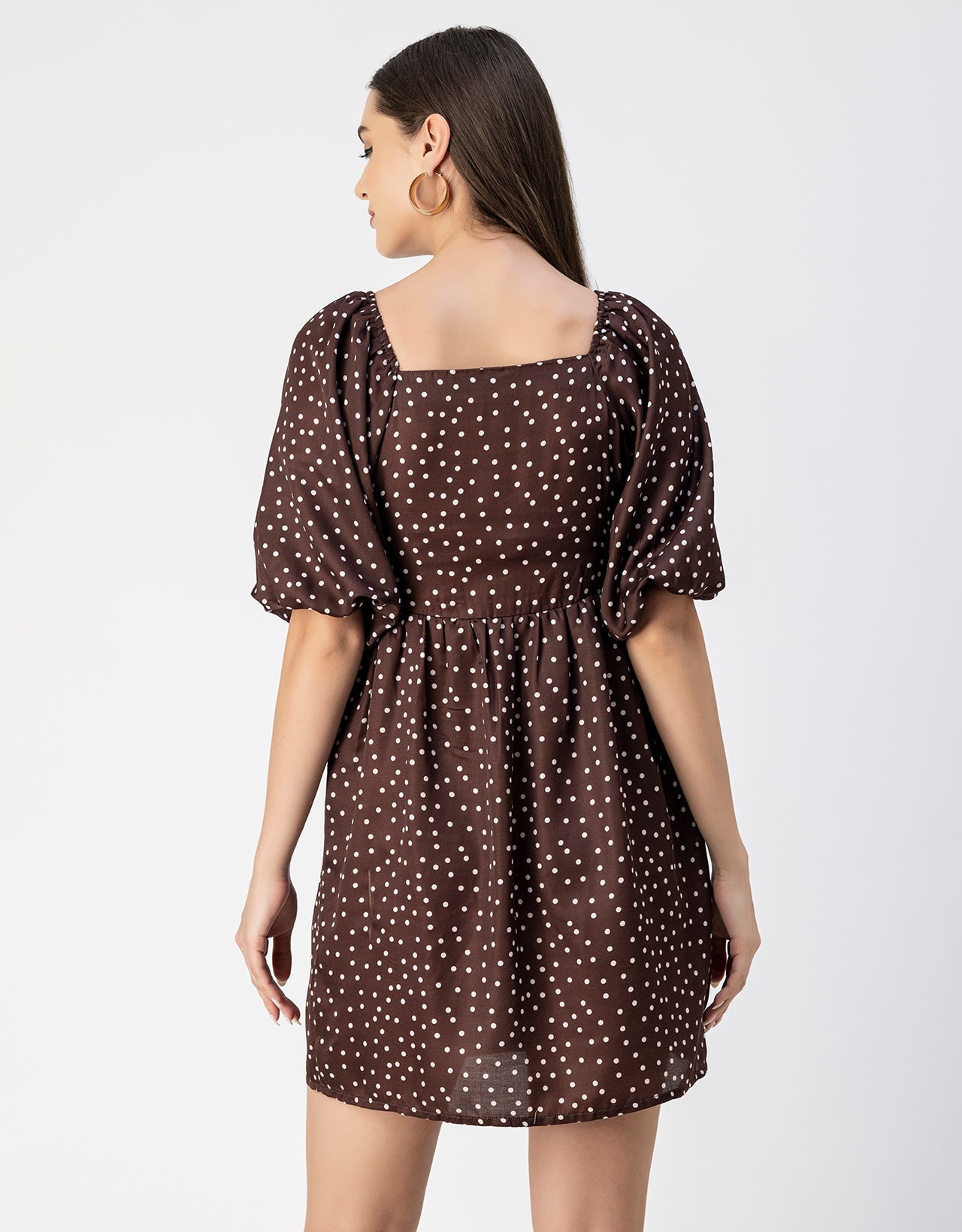 Whimsical Printed Sleeve Shift Dress - Playful Day Dress