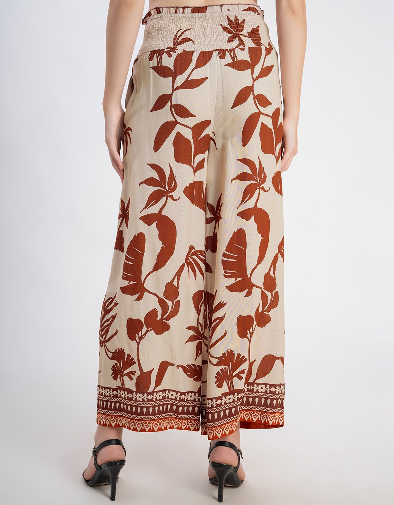 Loose Fit Printed Rayon Women's Stylish Palazzo