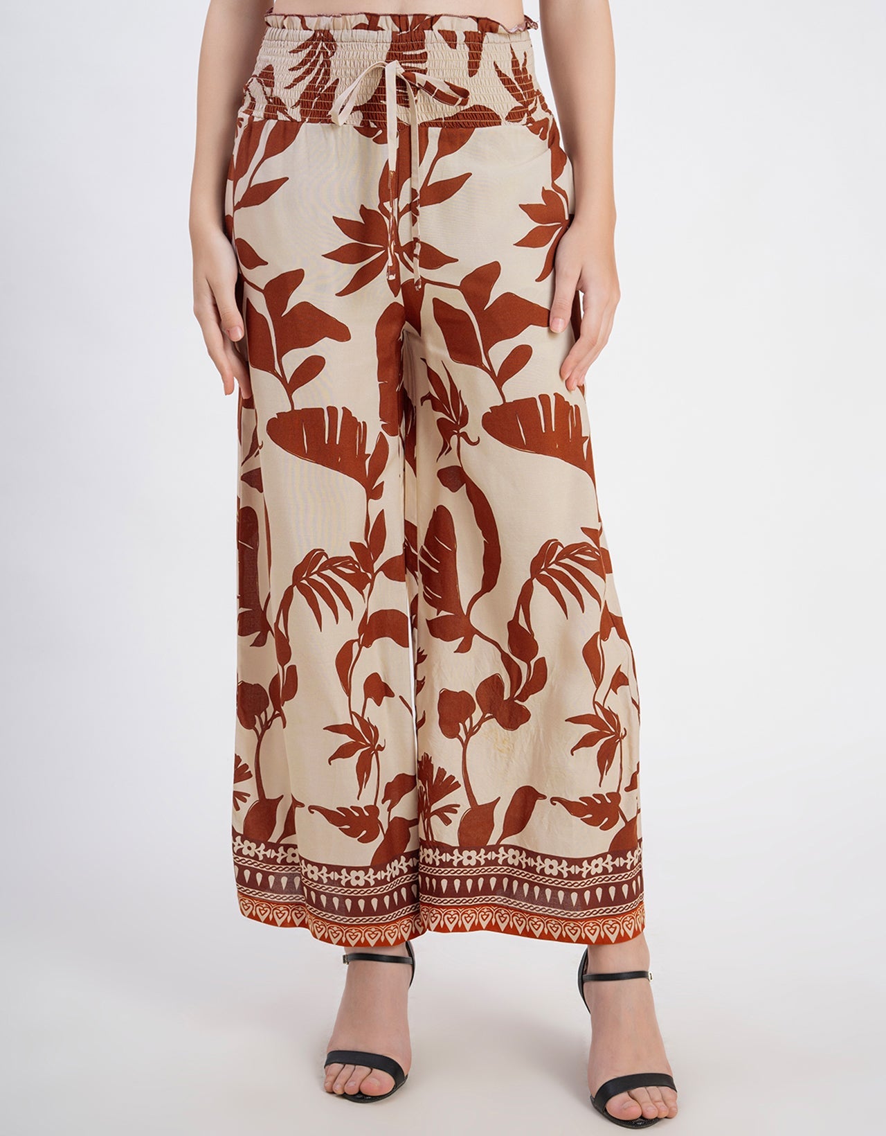 Loose Fit Printed Rayon Women's Stylish Palazzo