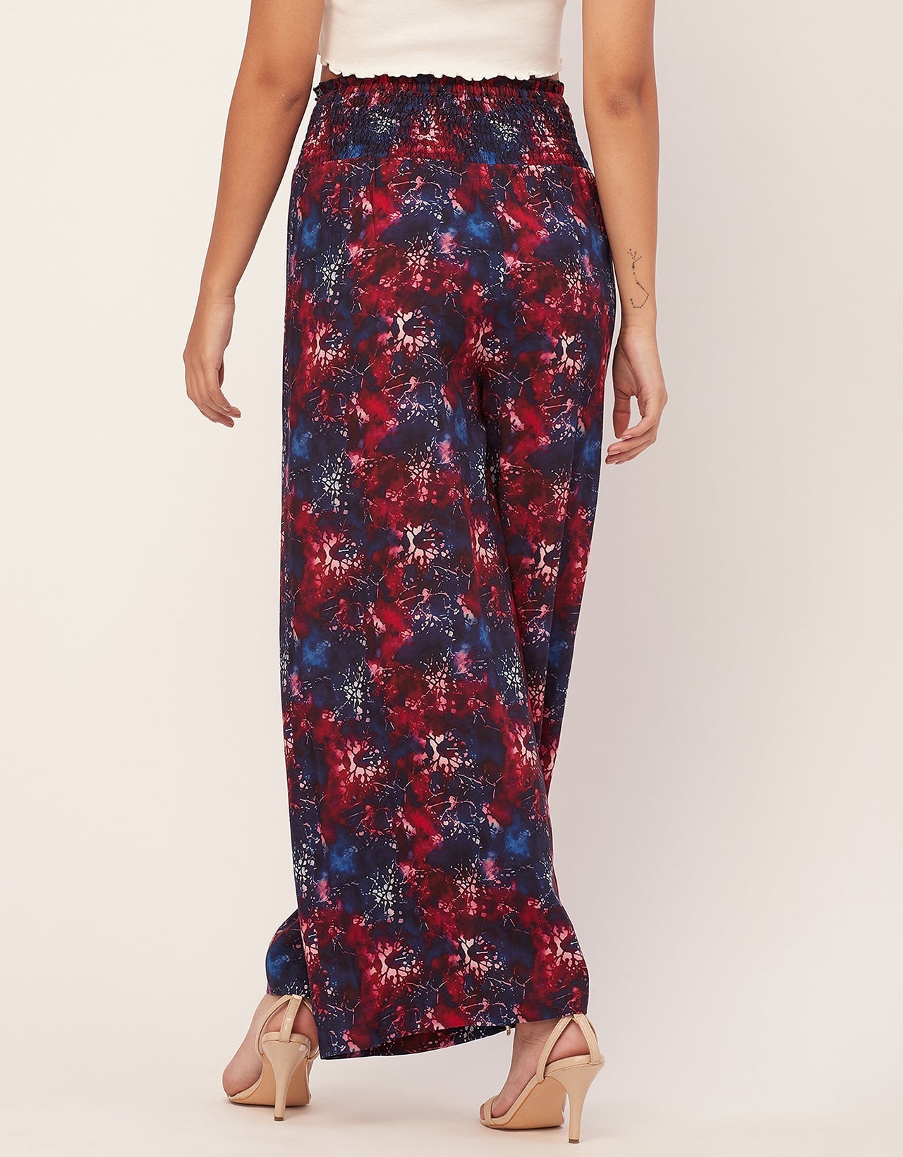Palazzo Loose Fit Printed Rayon Pant