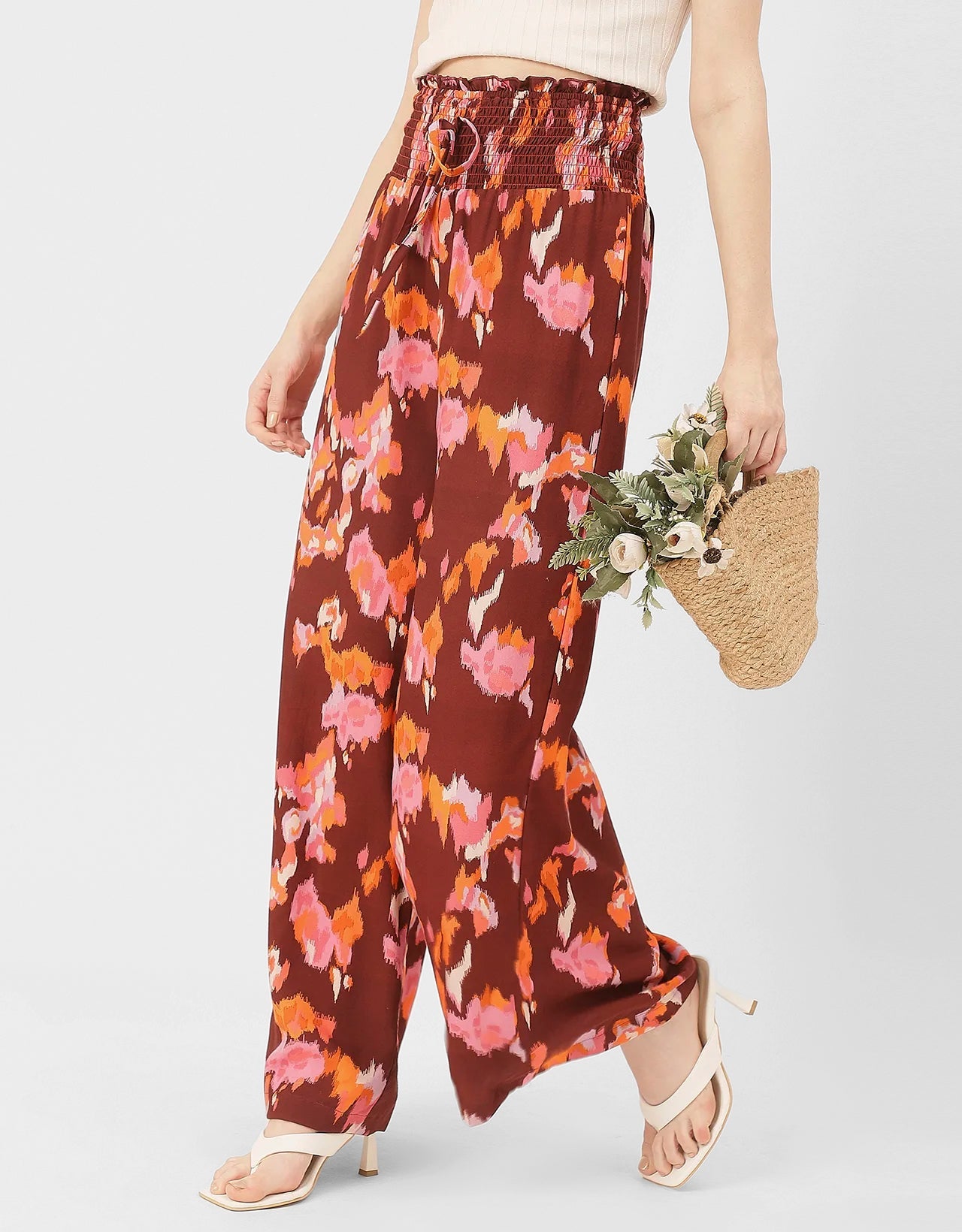 Palazzo Loose Fit Printed Rayon Pant