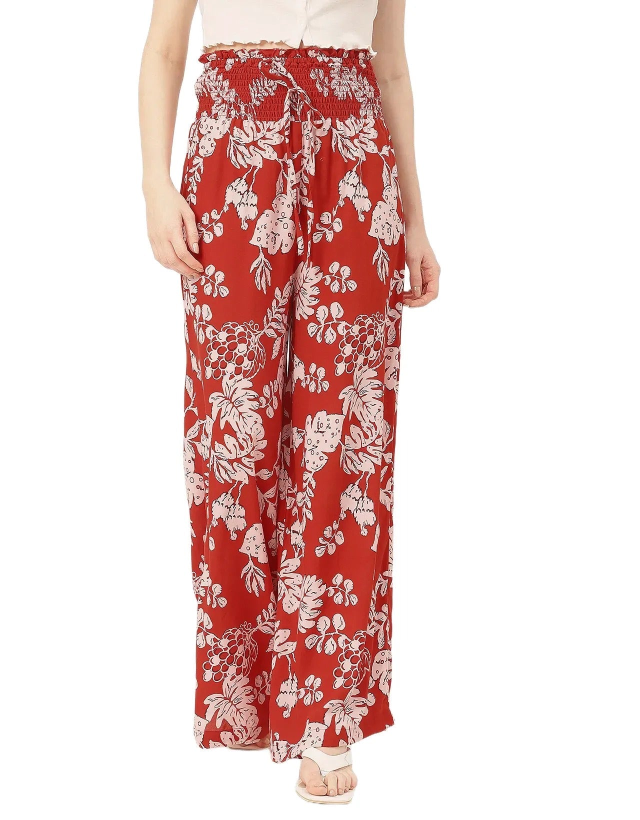 Palazzo Loose Fit Printed Rayon Pant