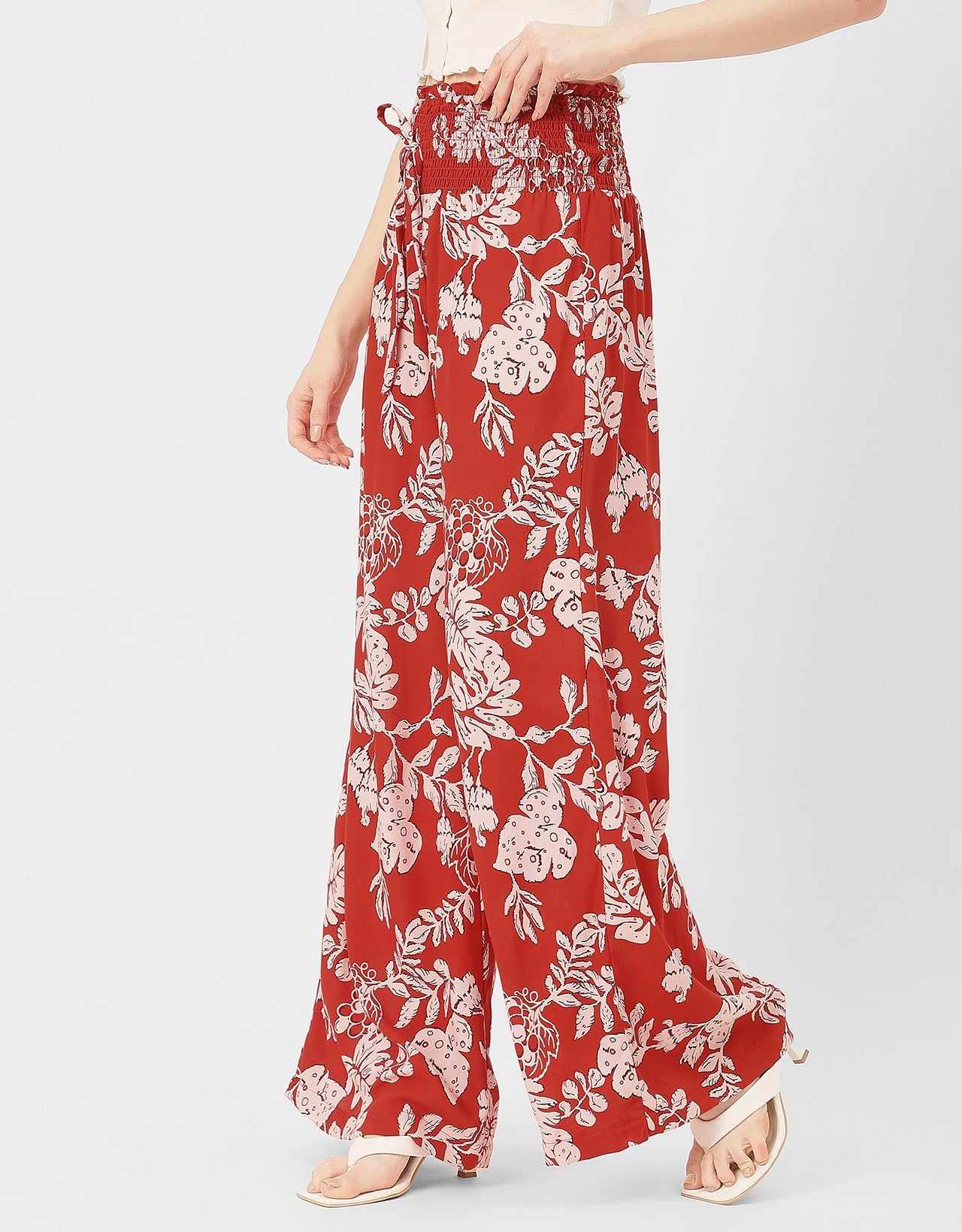 Palazzo Loose Fit Printed Rayon Pant