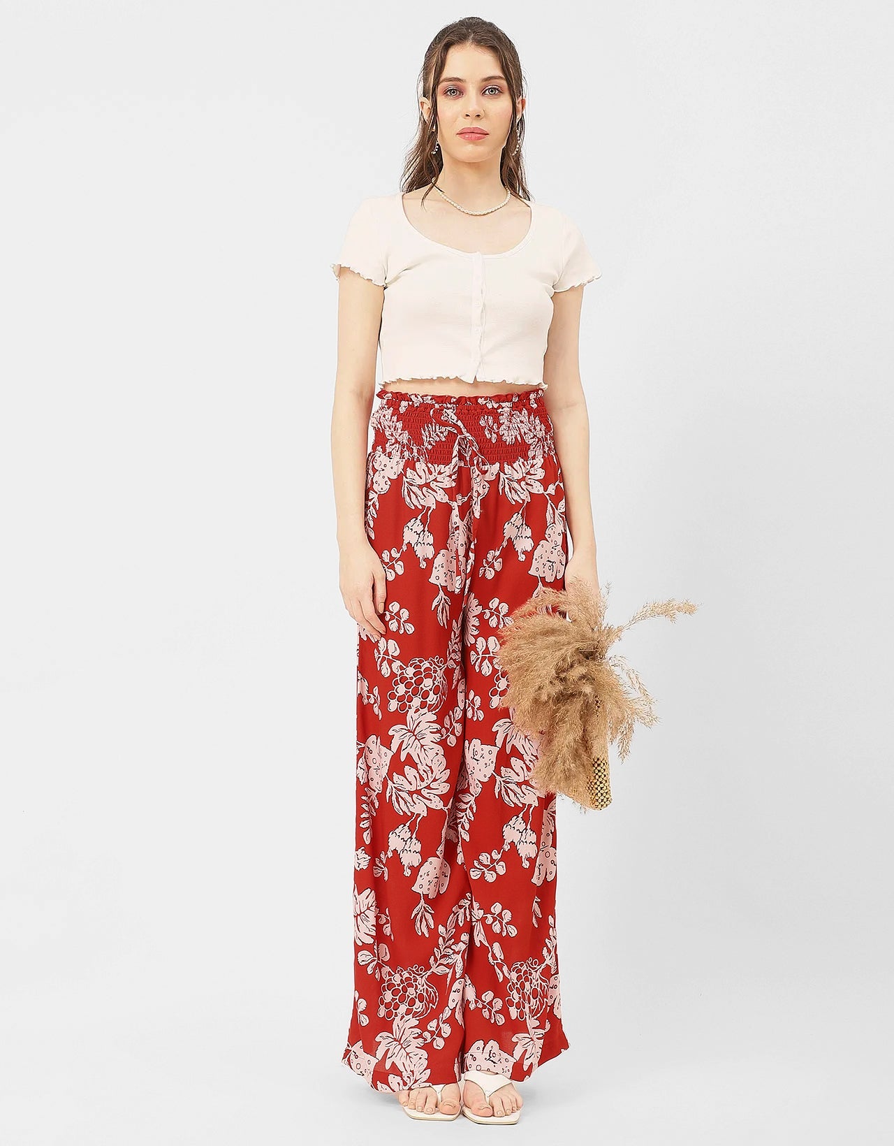 Palazzo Loose Fit Printed Rayon Pant