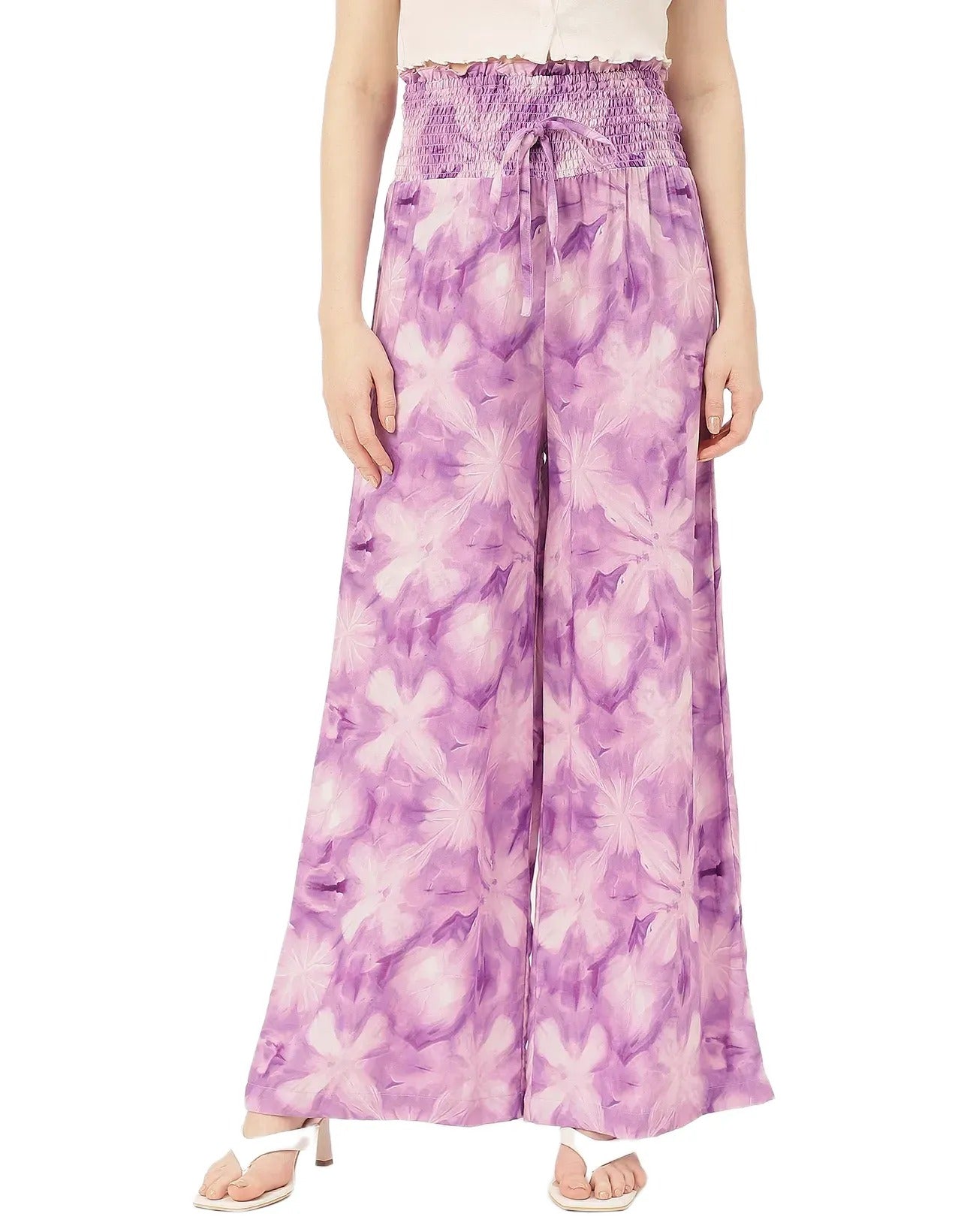 Palazzo Loose Fit Printed Rayon Pant